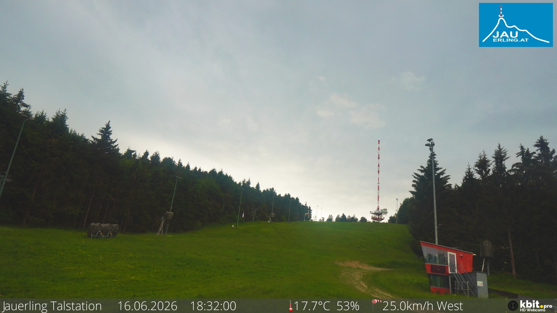Archiv Foto Webcam Schlepplift Jauerling, Talstation