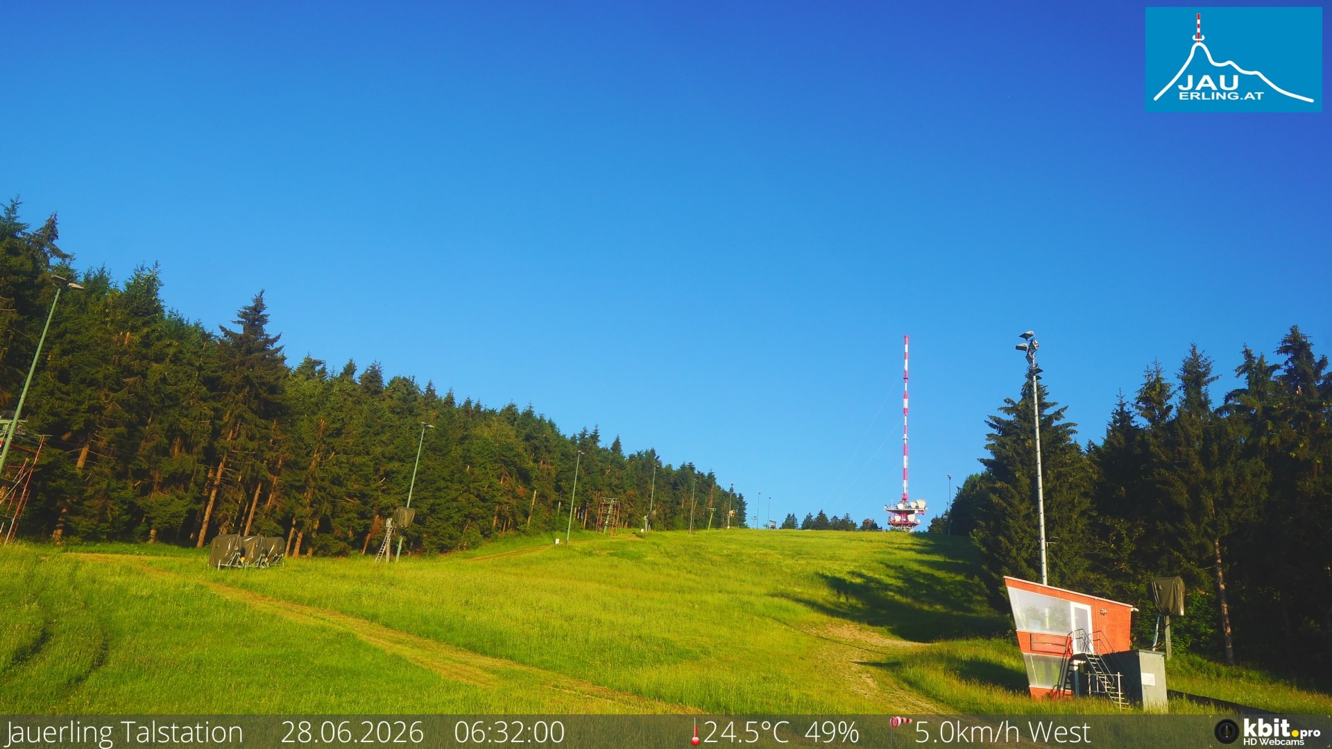 Archiv Foto Webcam Schlepplift Jauerling, Talstation