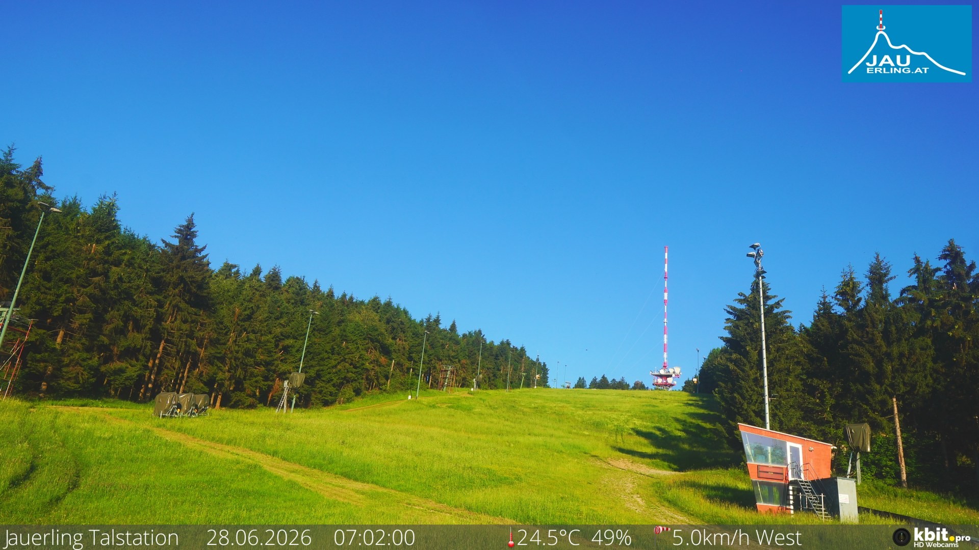 Archiv Foto Webcam Schlepplift Jauerling, Talstation