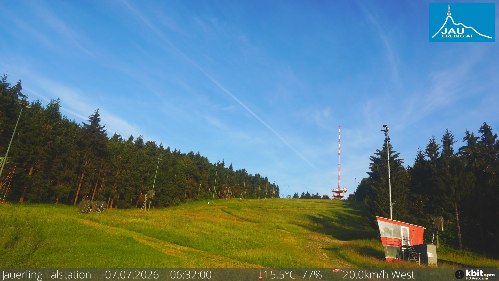 Archiv Foto Webcam Schlepplift Jauerling, Talstation