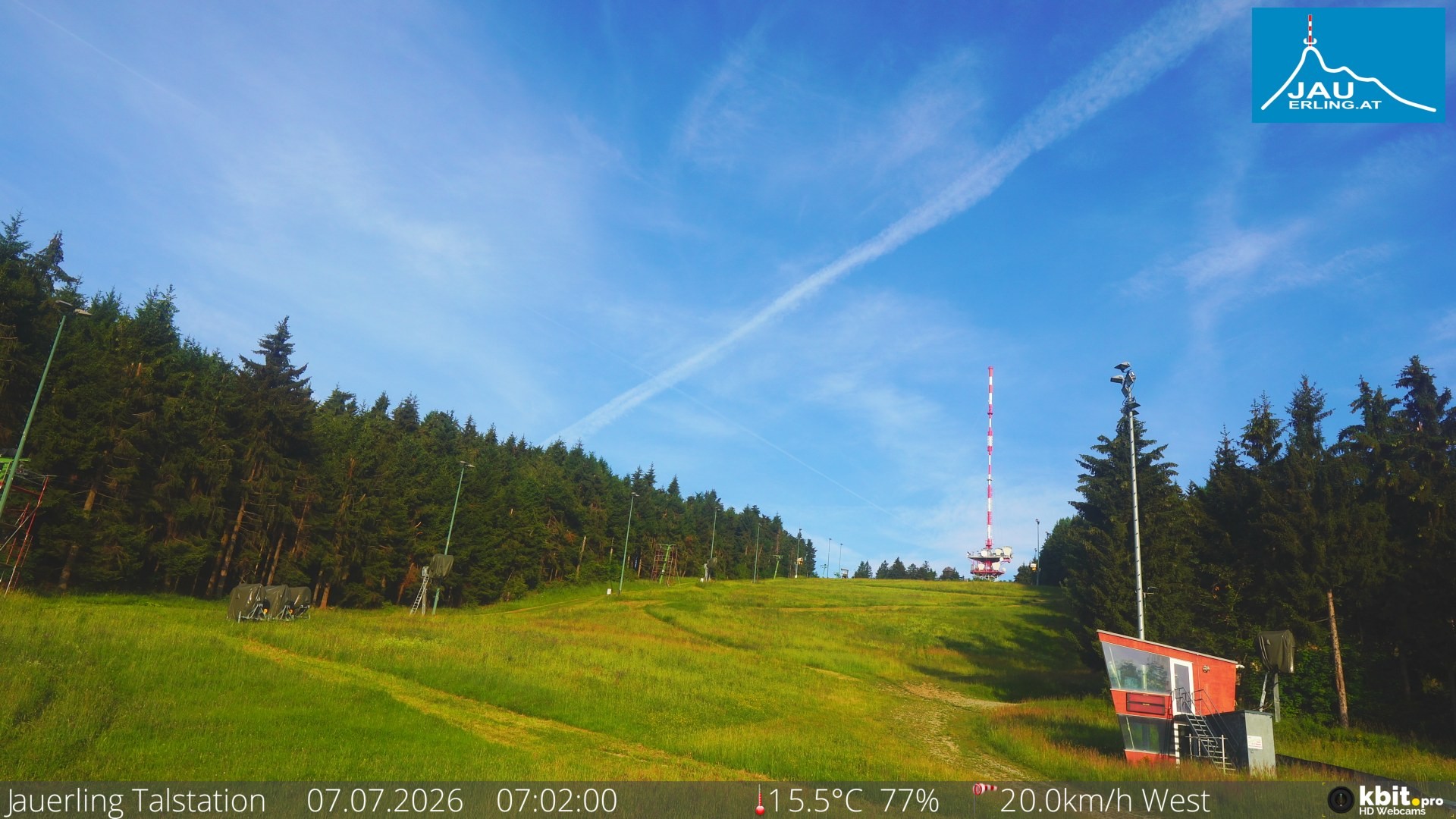Archiv Foto Webcam Schlepplift Jauerling, Talstation