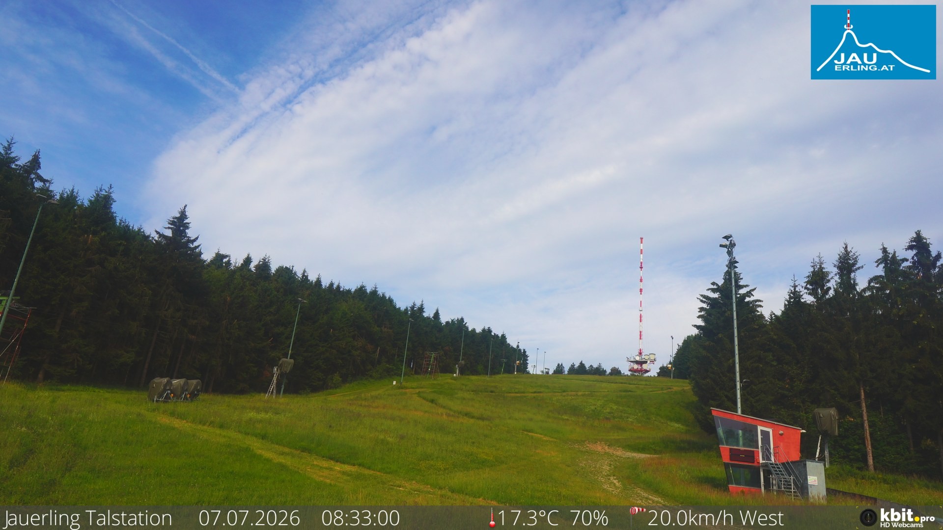 Archiv Foto Webcam Schlepplift Jauerling, Talstation