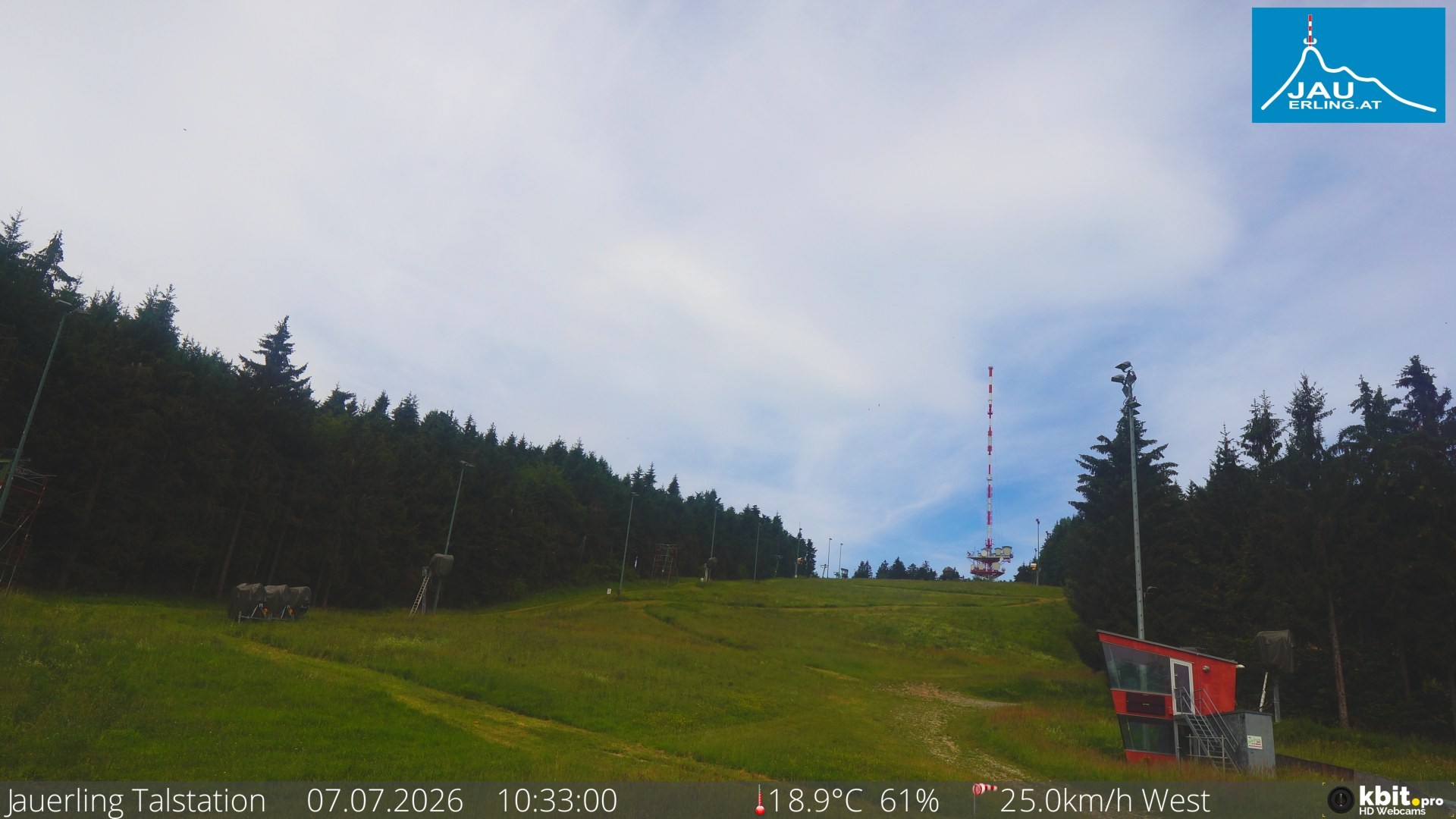 Archiv Foto Webcam Schlepplift Jauerling, Talstation