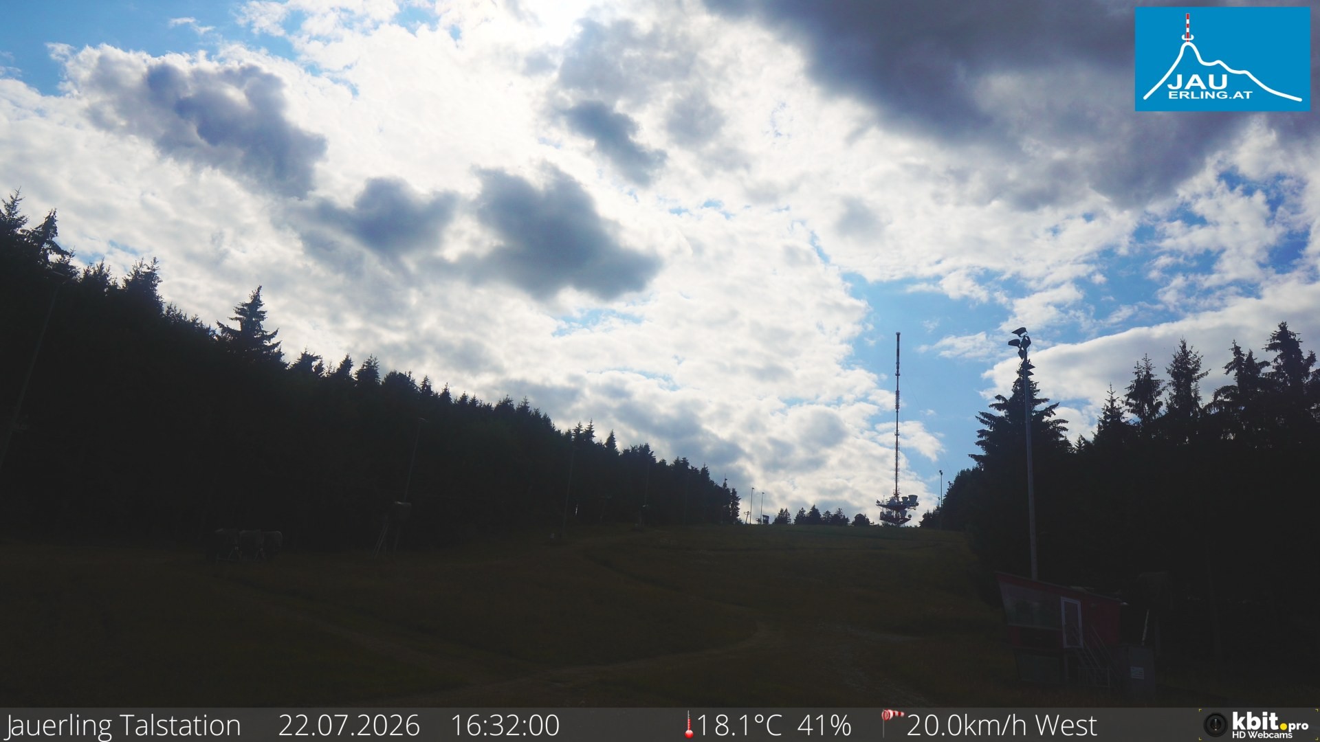 Archiv Foto Webcam Schlepplift Jauerling, Talstation