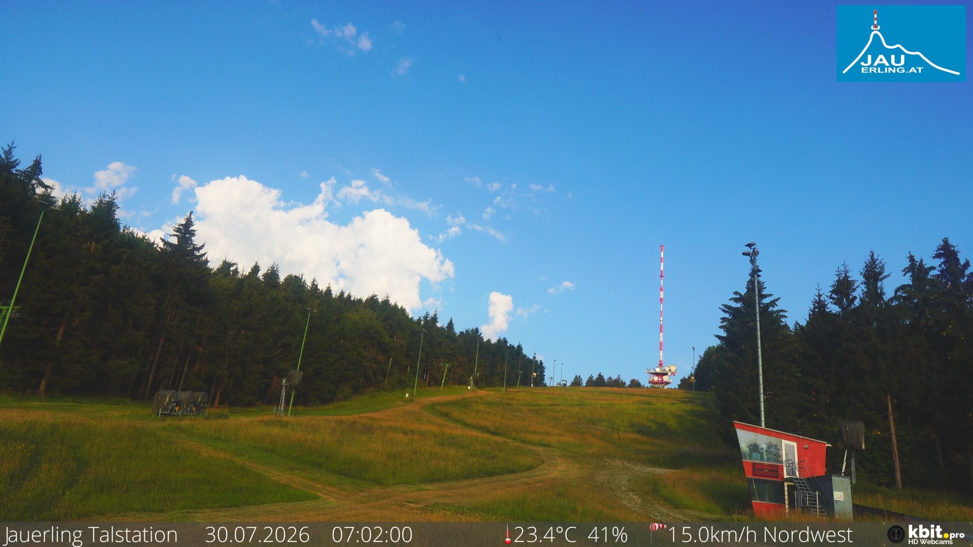 Archiv Foto Webcam Schlepplift Jauerling, Talstation