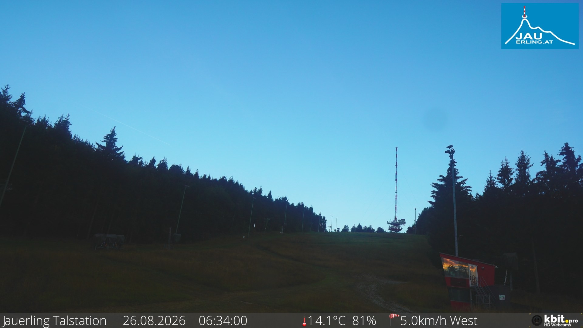 Archiv Foto Webcam Schlepplift Jauerling, Talstation