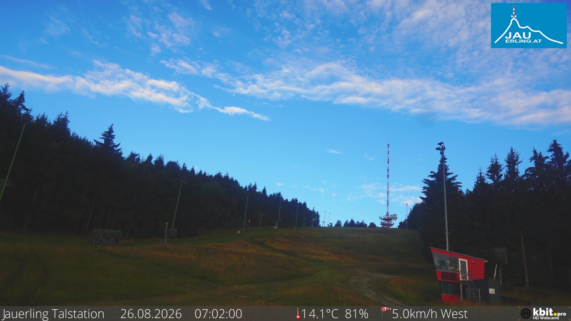 Archiv Foto Webcam Schlepplift Jauerling, Talstation