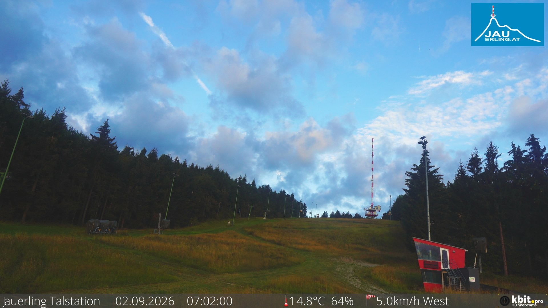 Archiv Foto Webcam Schlepplift Jauerling, Talstation