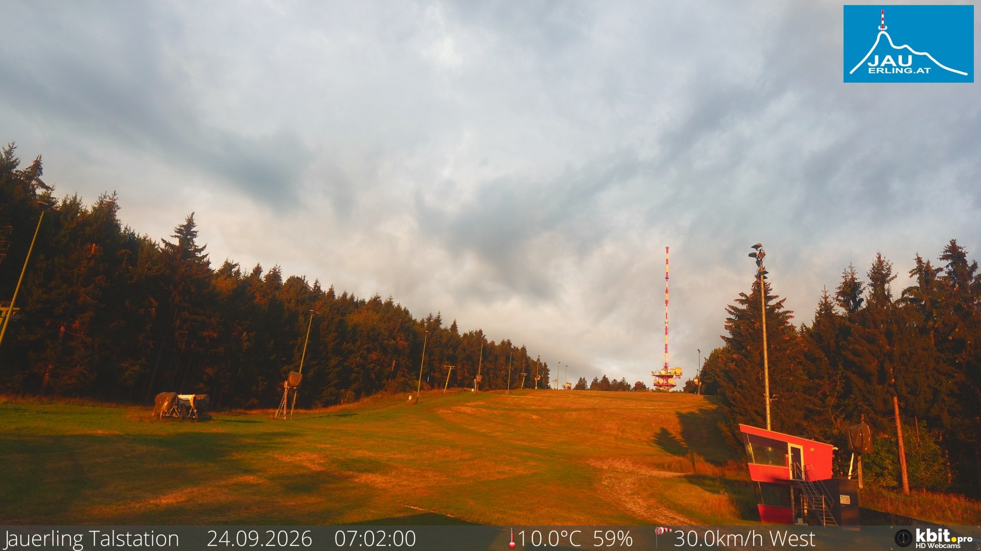 Archiv Foto Webcam Schlepplift Jauerling, Talstation