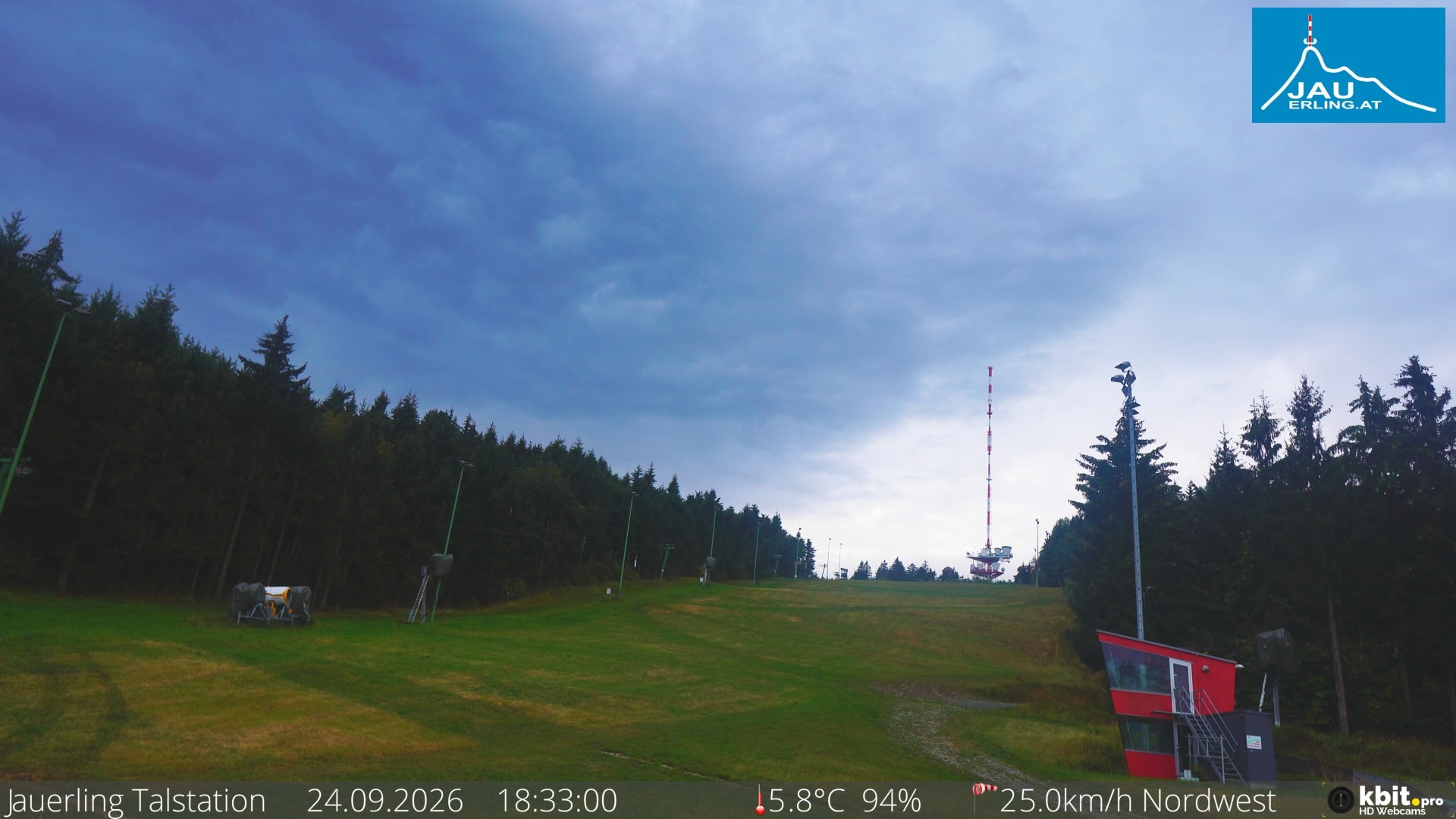 Archiv Foto Webcam Schlepplift Jauerling, Talstation