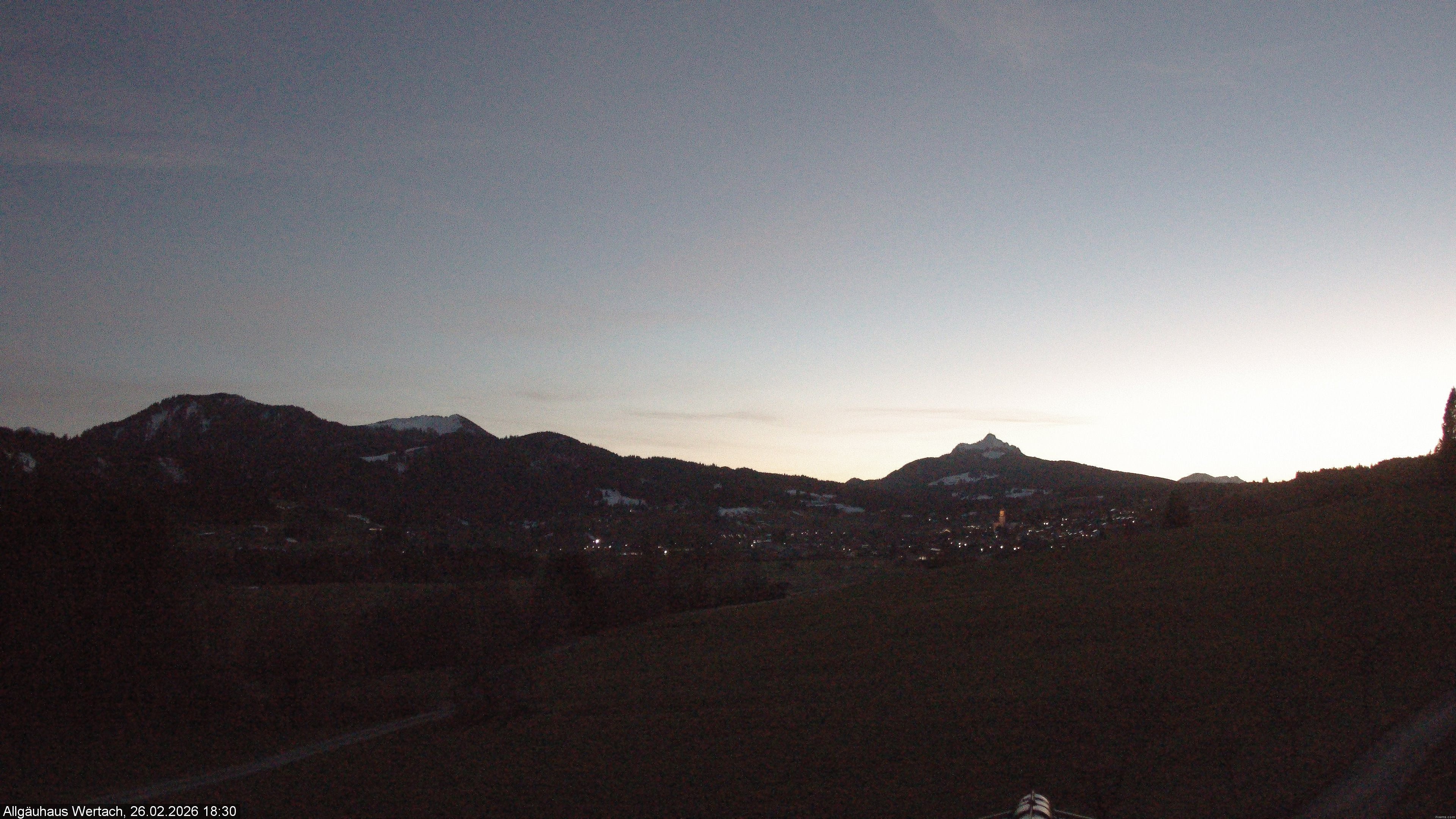 Archiv Foto Webcam Wertach - Allgäuhaus