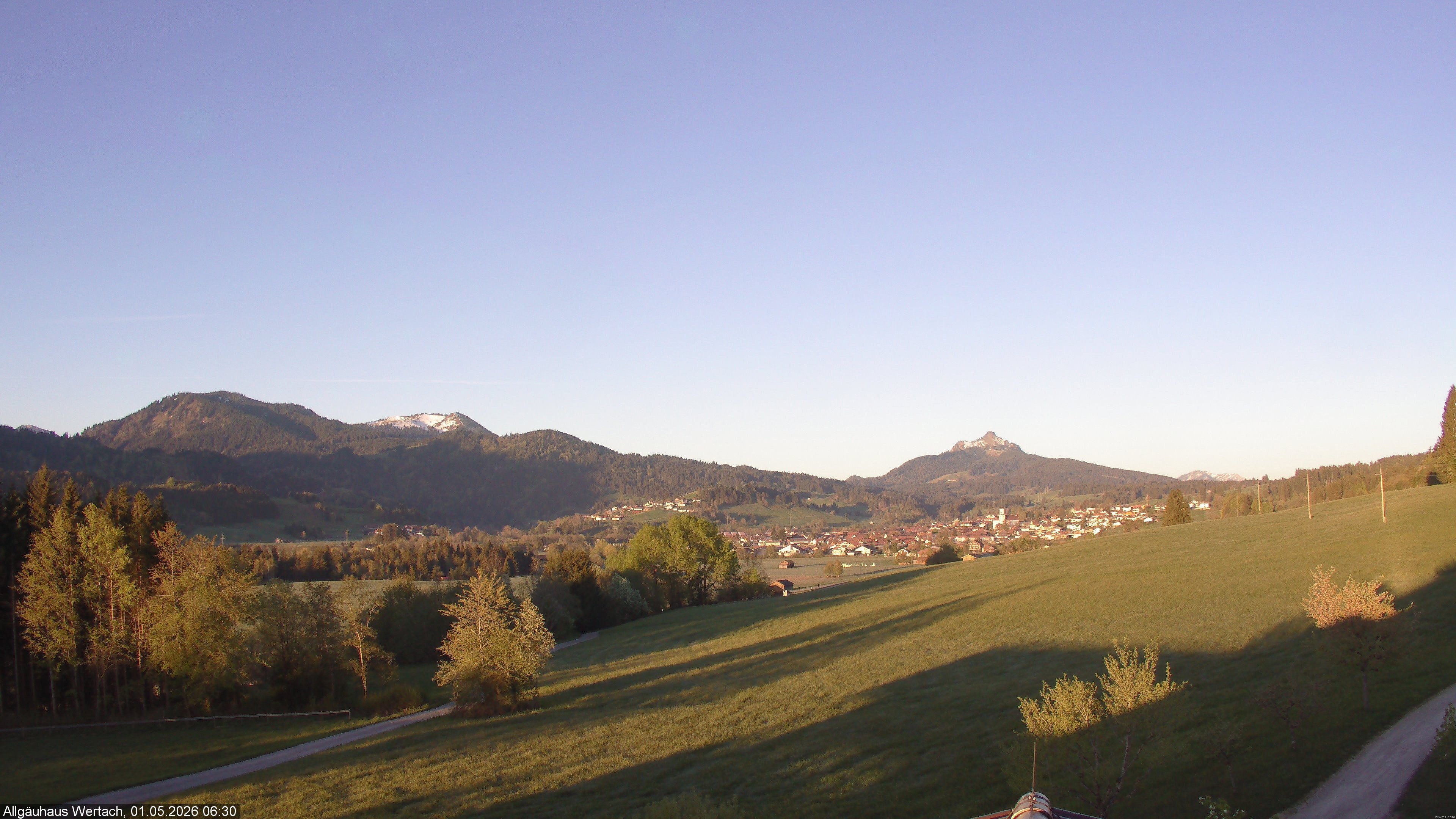 Archived image Webcam Have a look at the charming valley Wertach