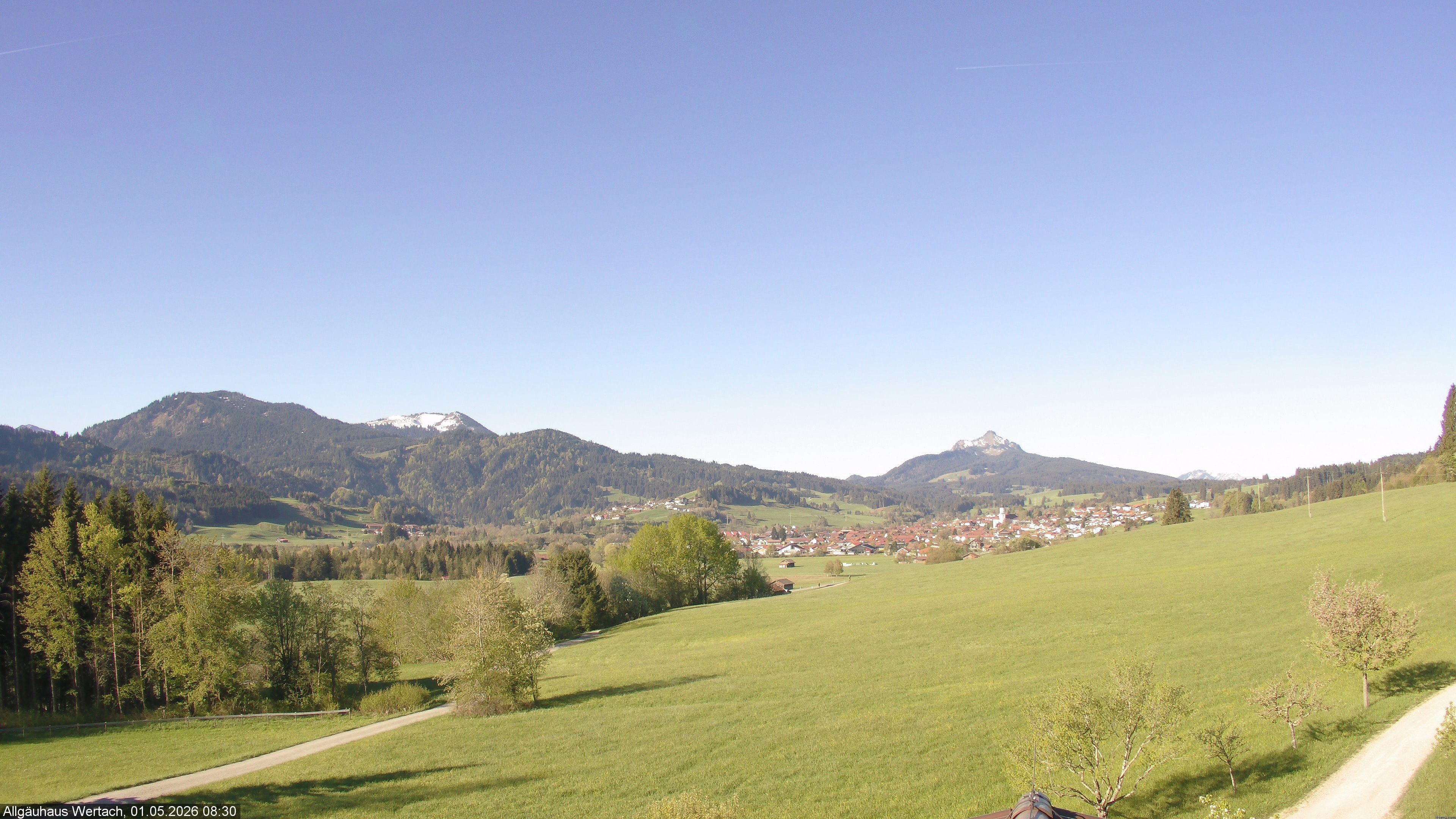 Archived image Webcam Have a look at the charming valley Wertach
