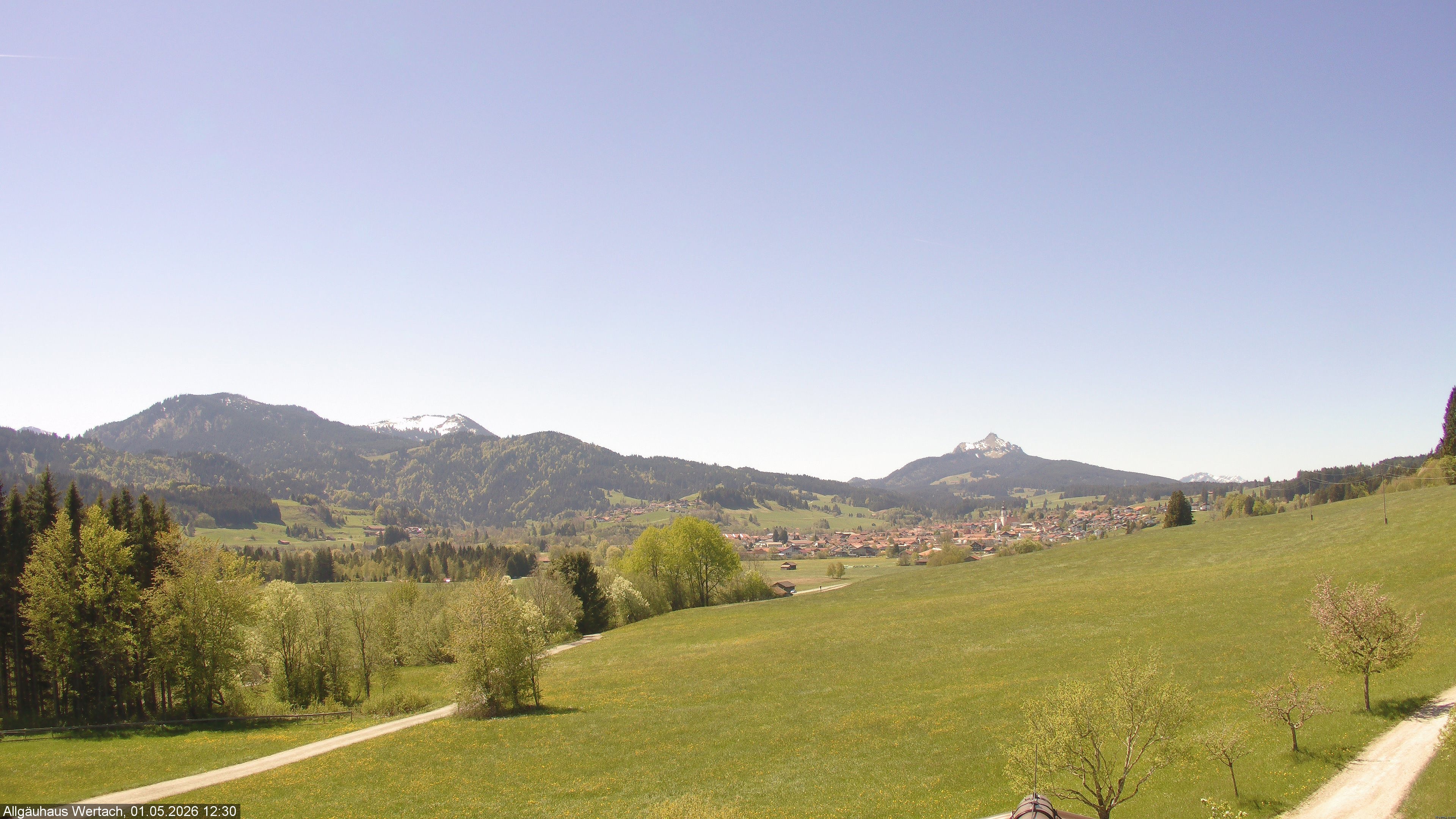 Archived image Webcam Have a look at the charming valley Wertach