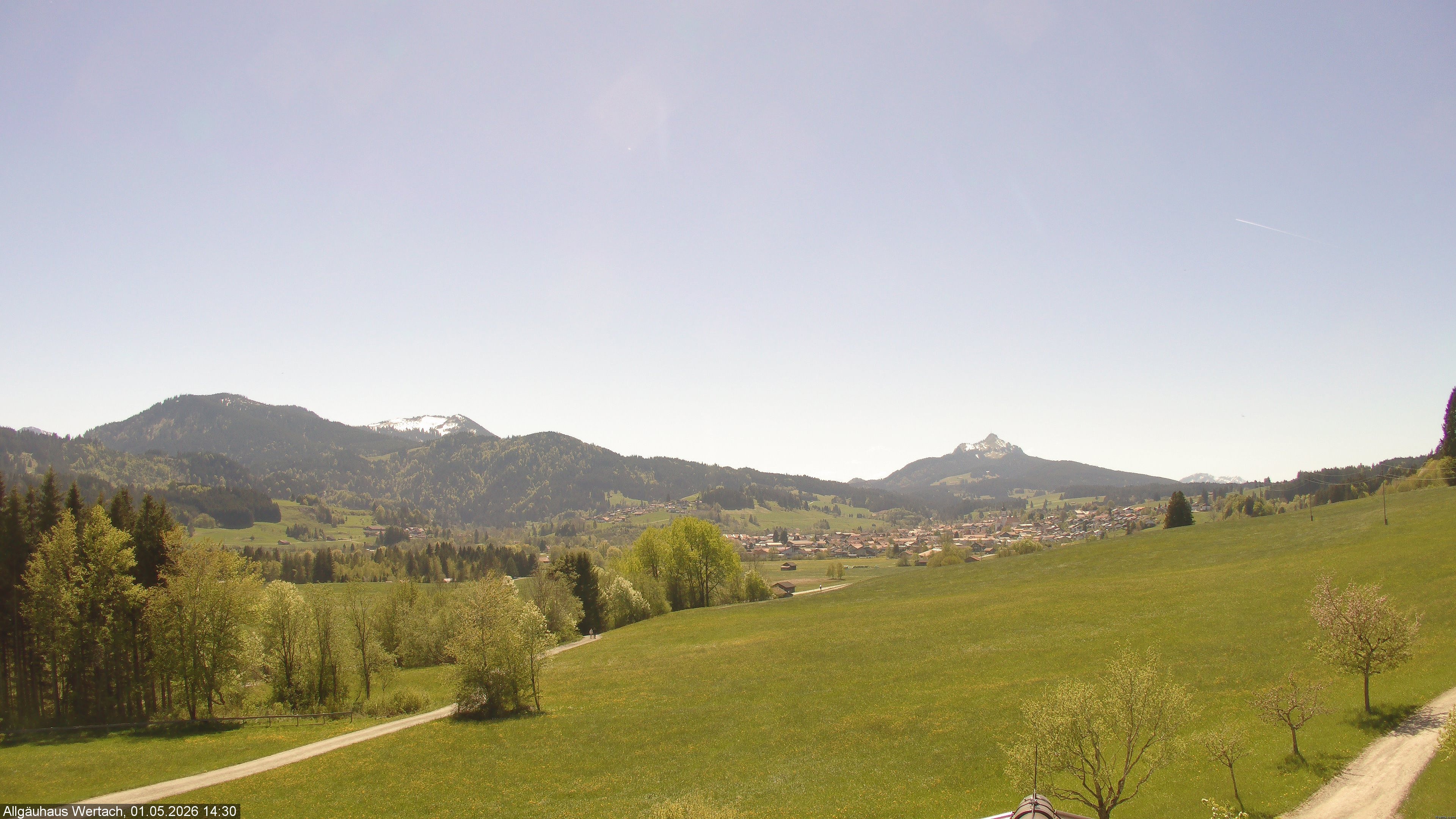 Archived image Webcam Have a look at the charming valley Wertach