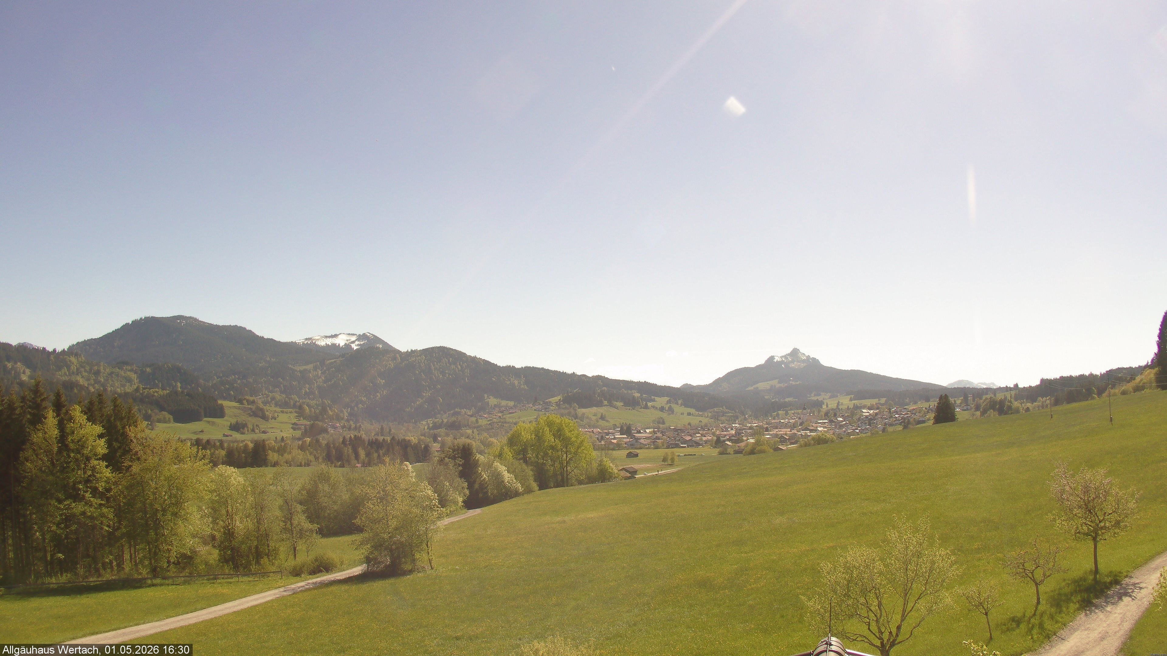 Archived image Webcam Have a look at the charming valley Wertach