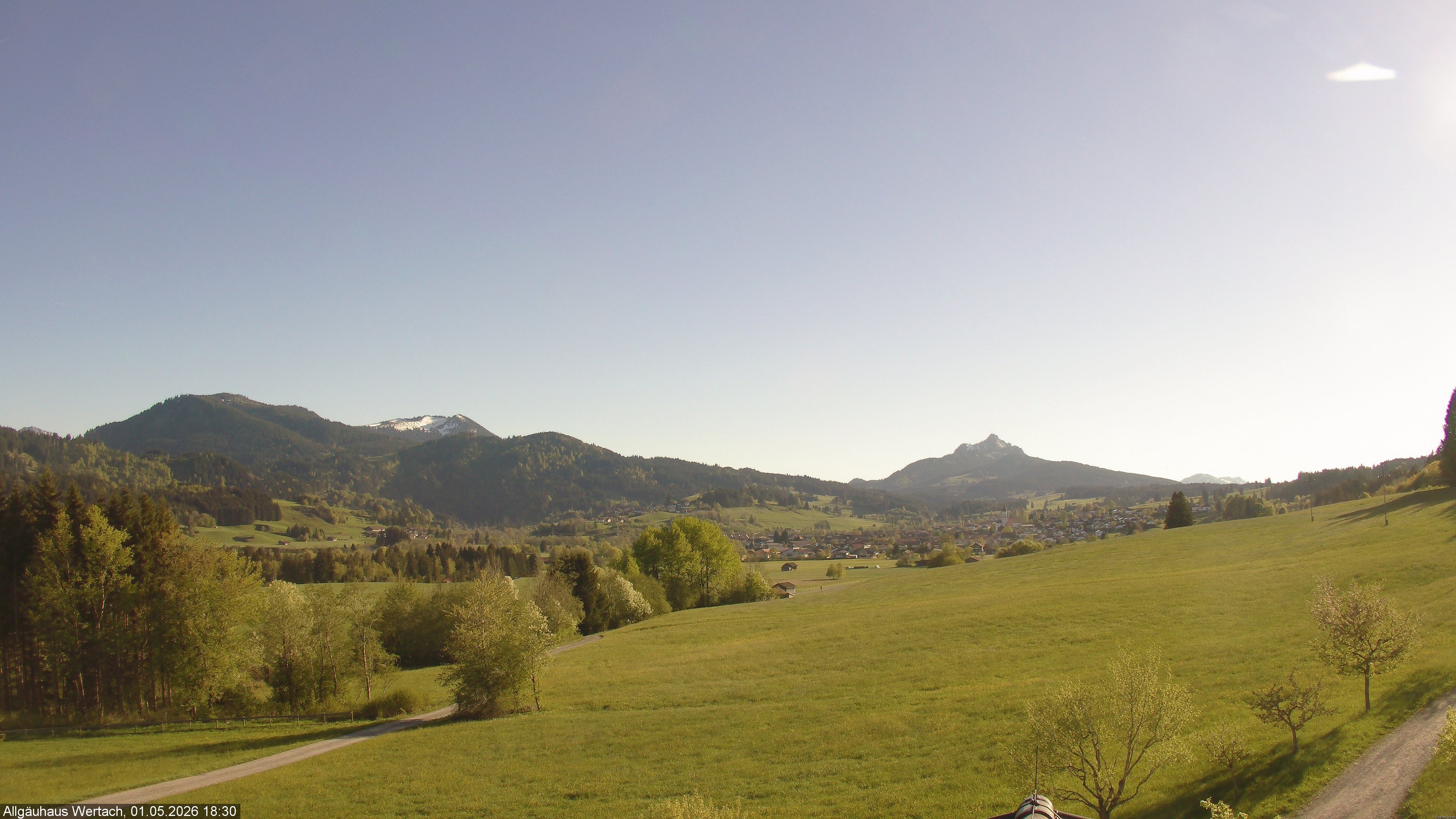 Archived image Webcam Have a look at the charming valley Wertach