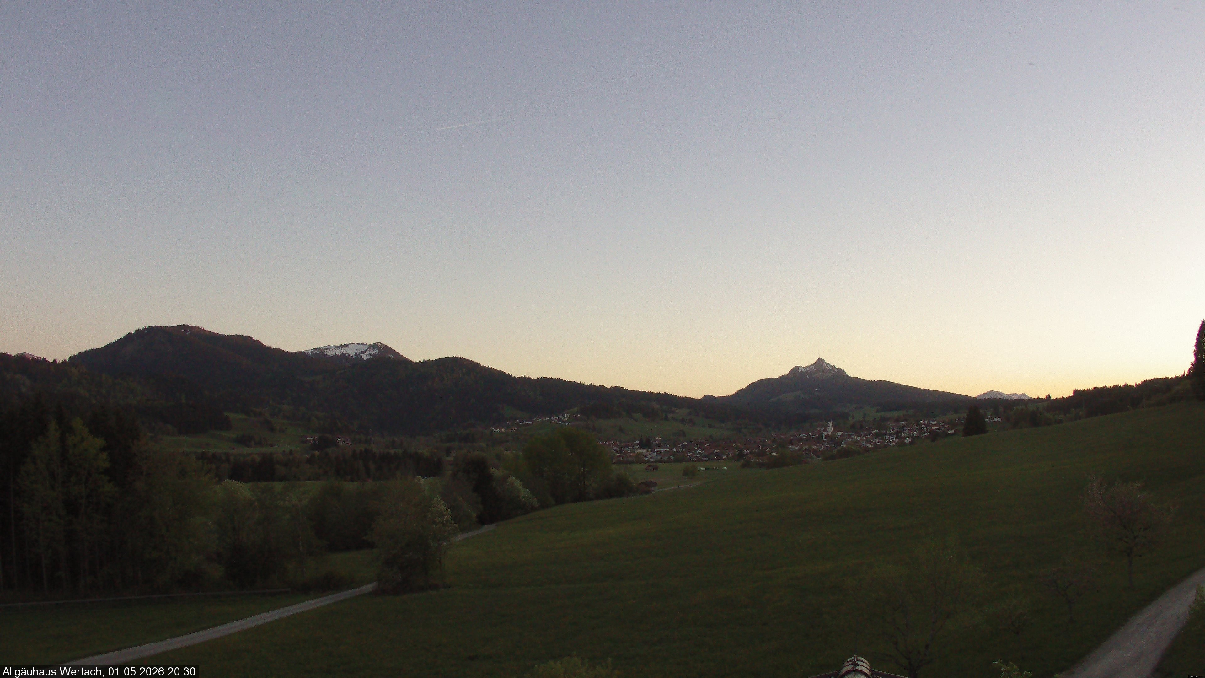Archived image Webcam Have a look at the charming valley Wertach