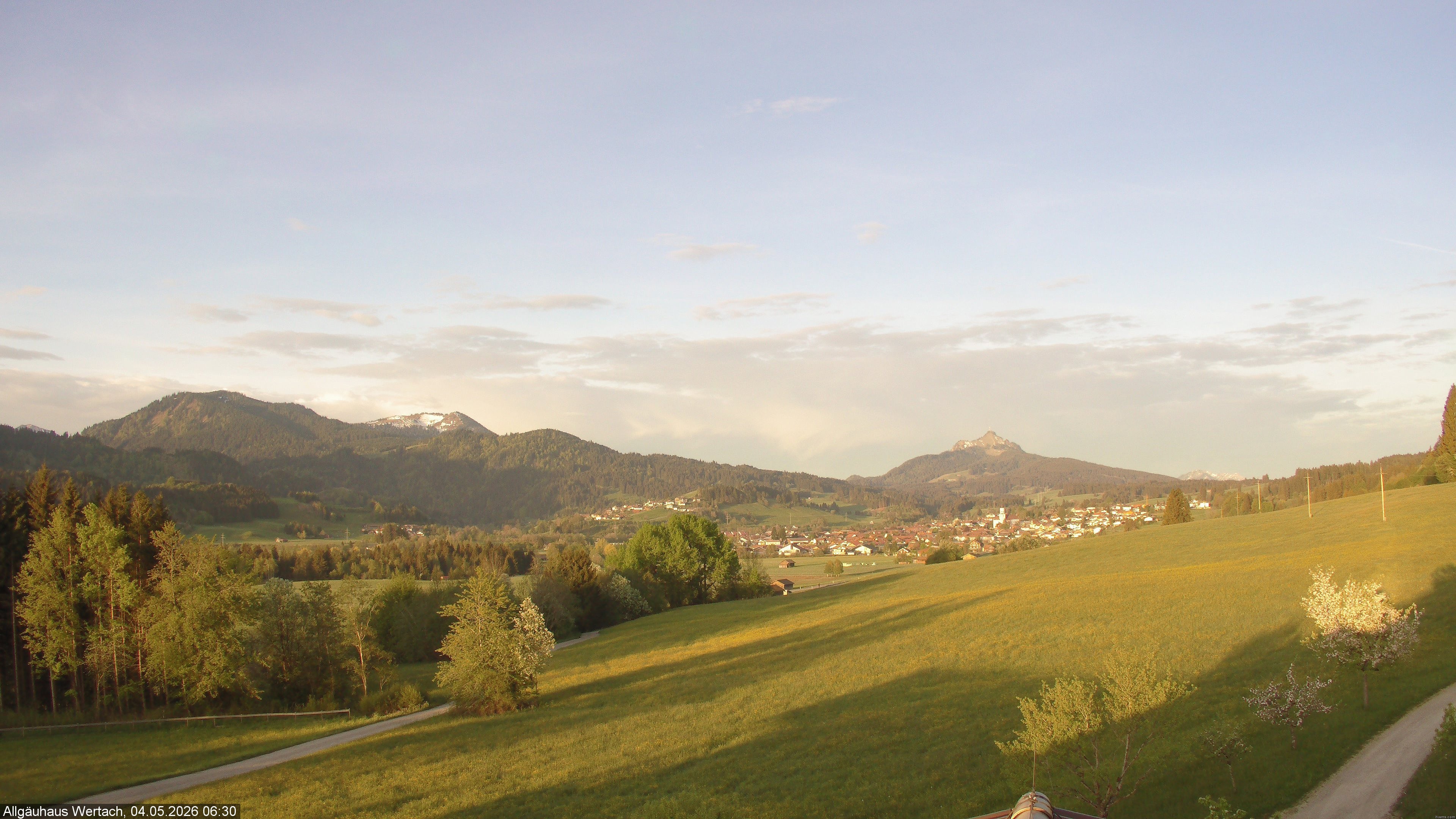 Archived image Webcam Have a look at the charming valley Wertach