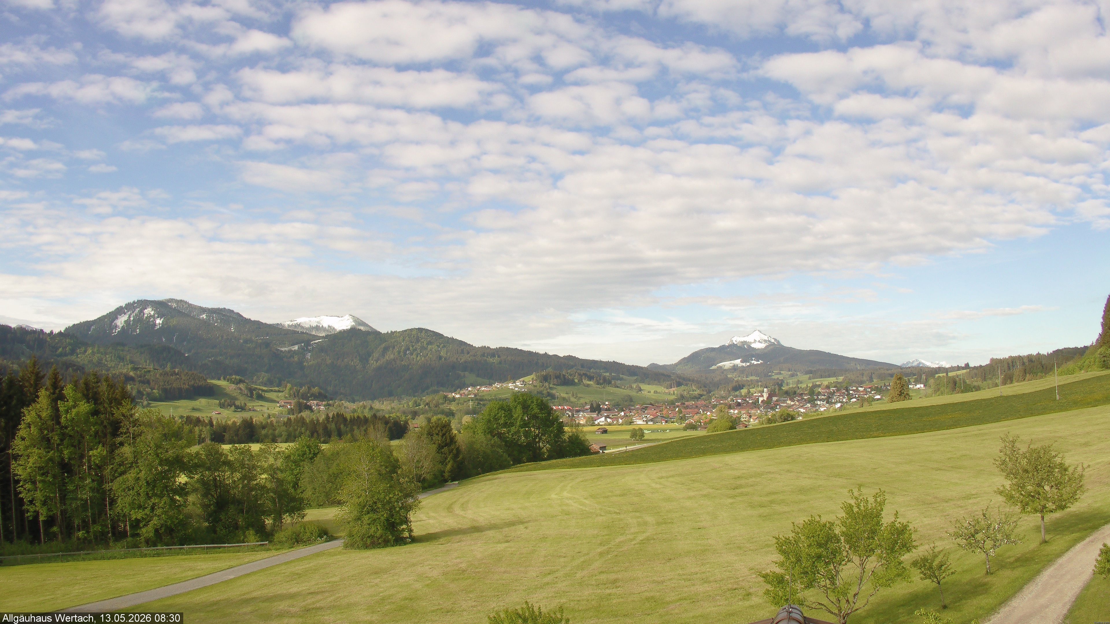 Archived image Webcam Have a look at the charming valley Wertach