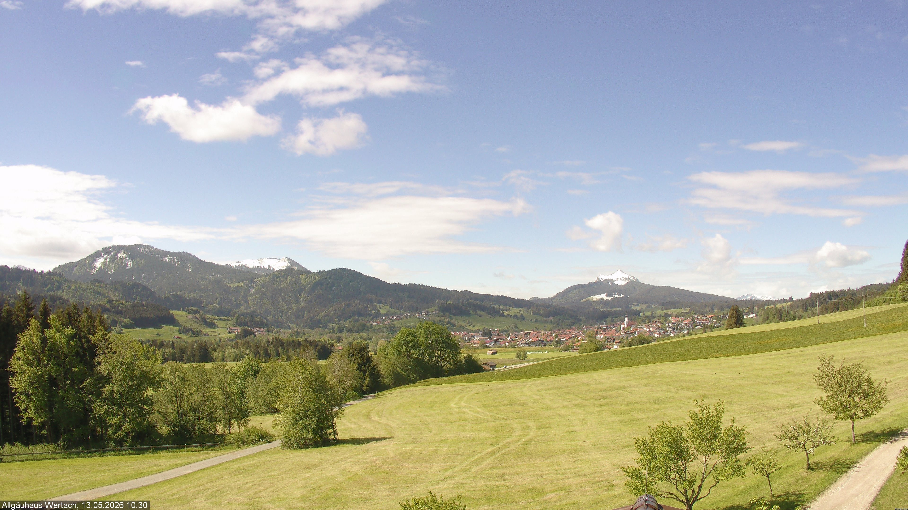 Archived image Webcam Have a look at the charming valley Wertach