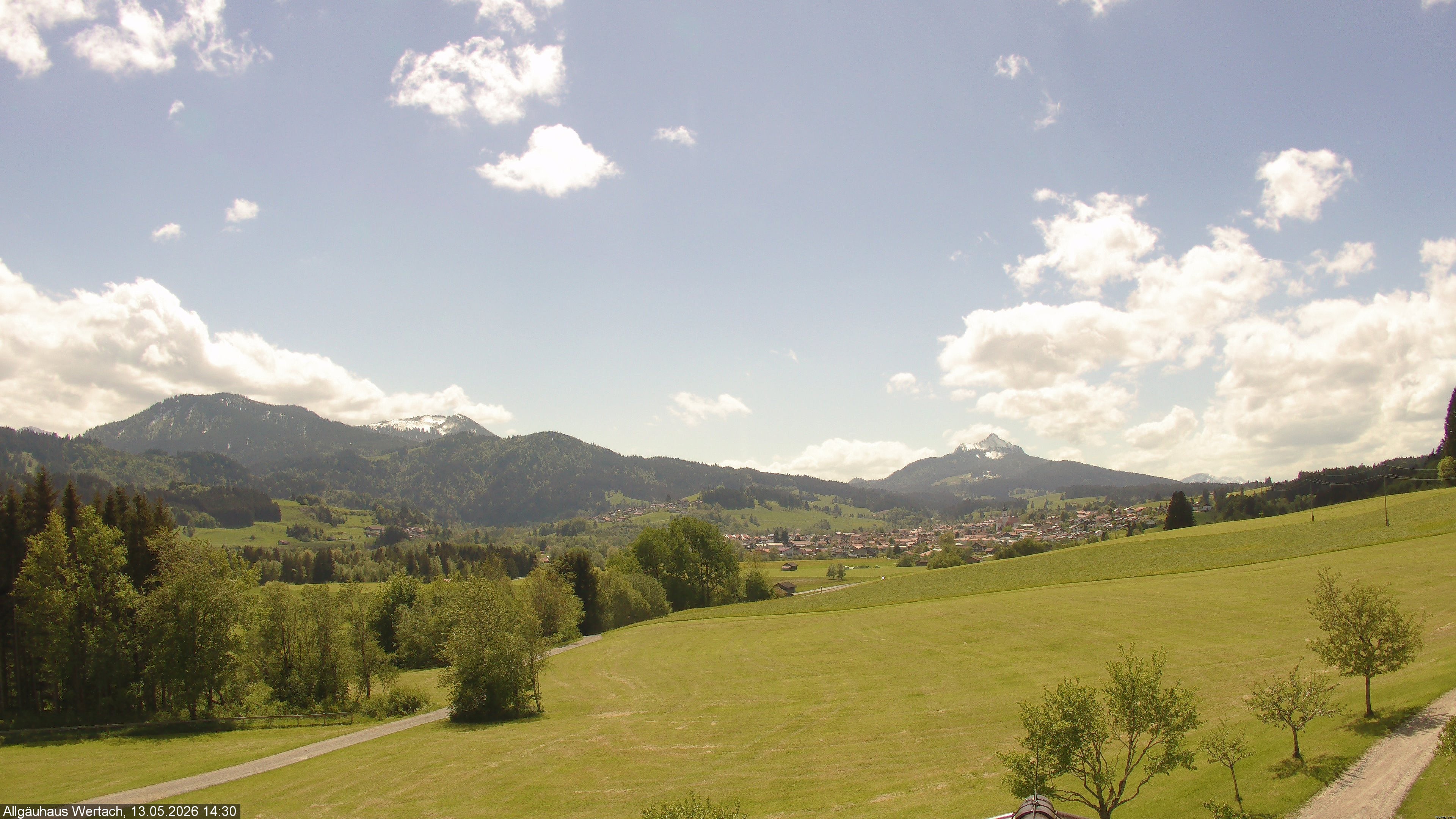 Archived image Webcam Have a look at the charming valley Wertach