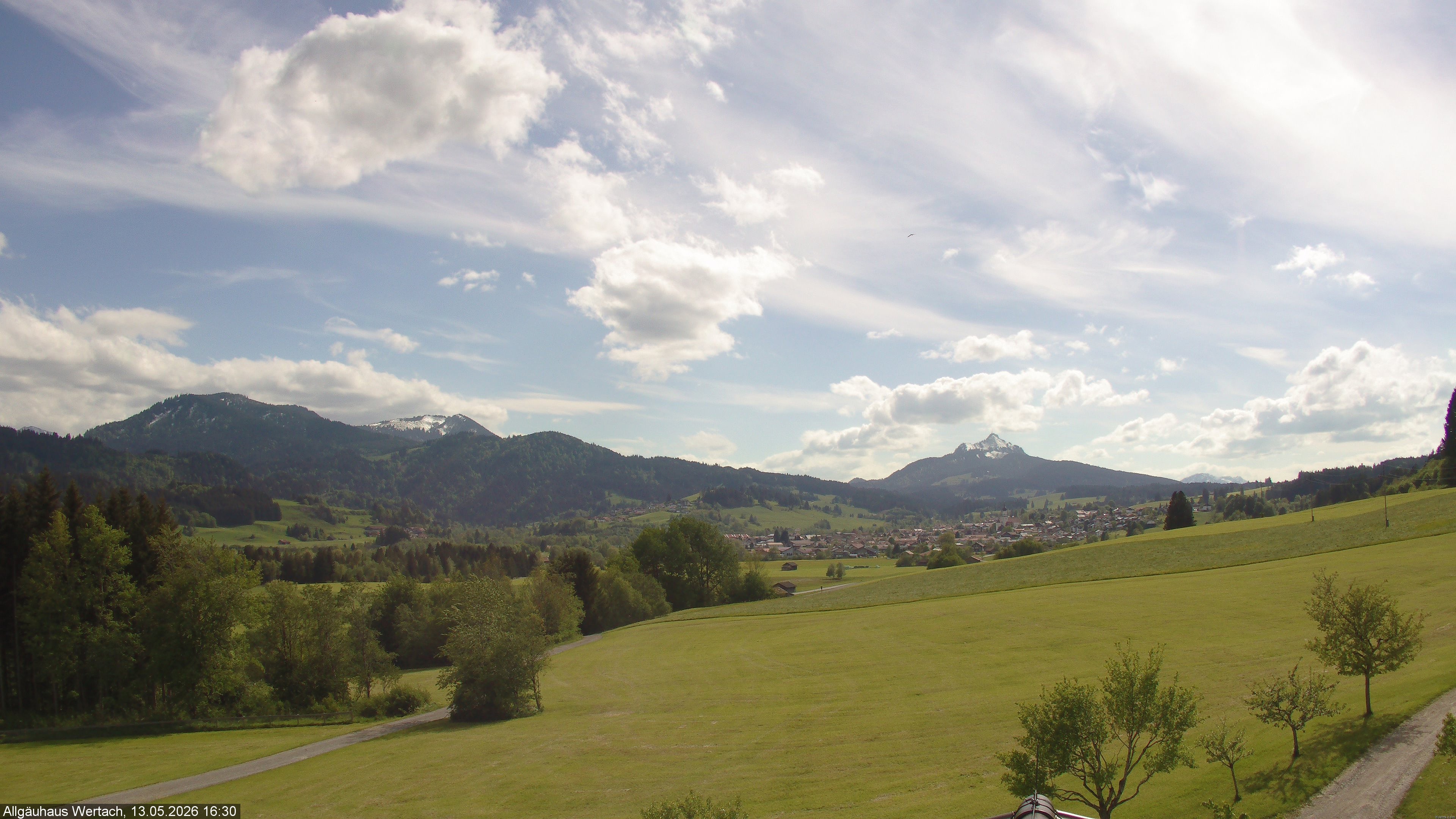 Archived image Webcam Have a look at the charming valley Wertach