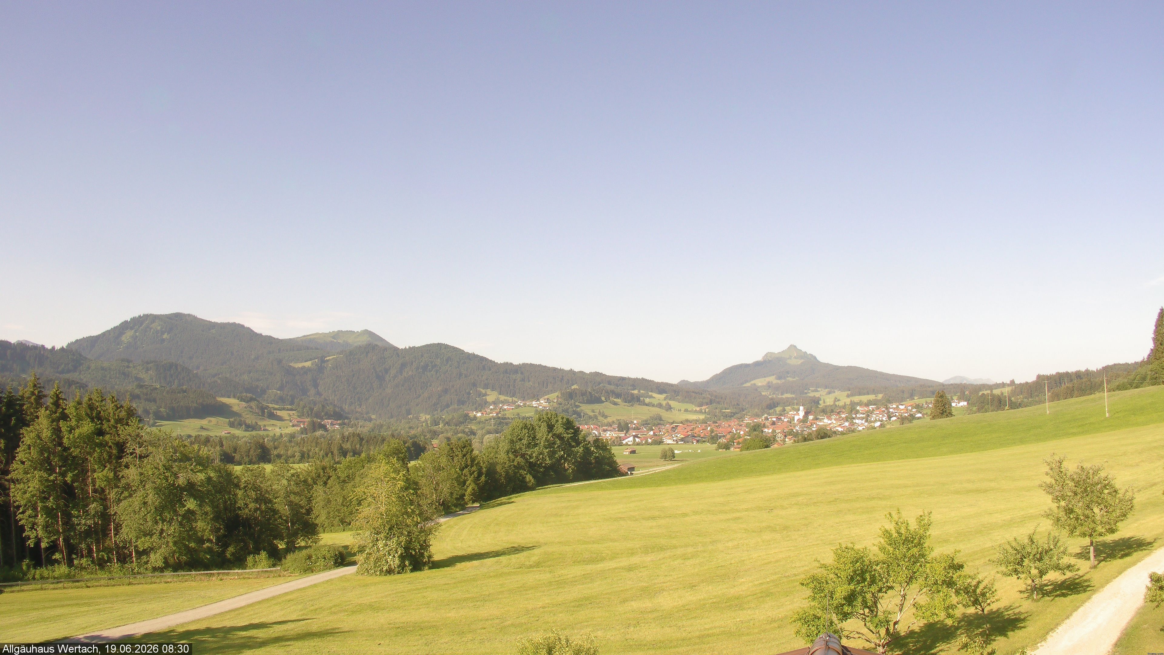 Archived image Webcam Have a look at the charming valley Wertach