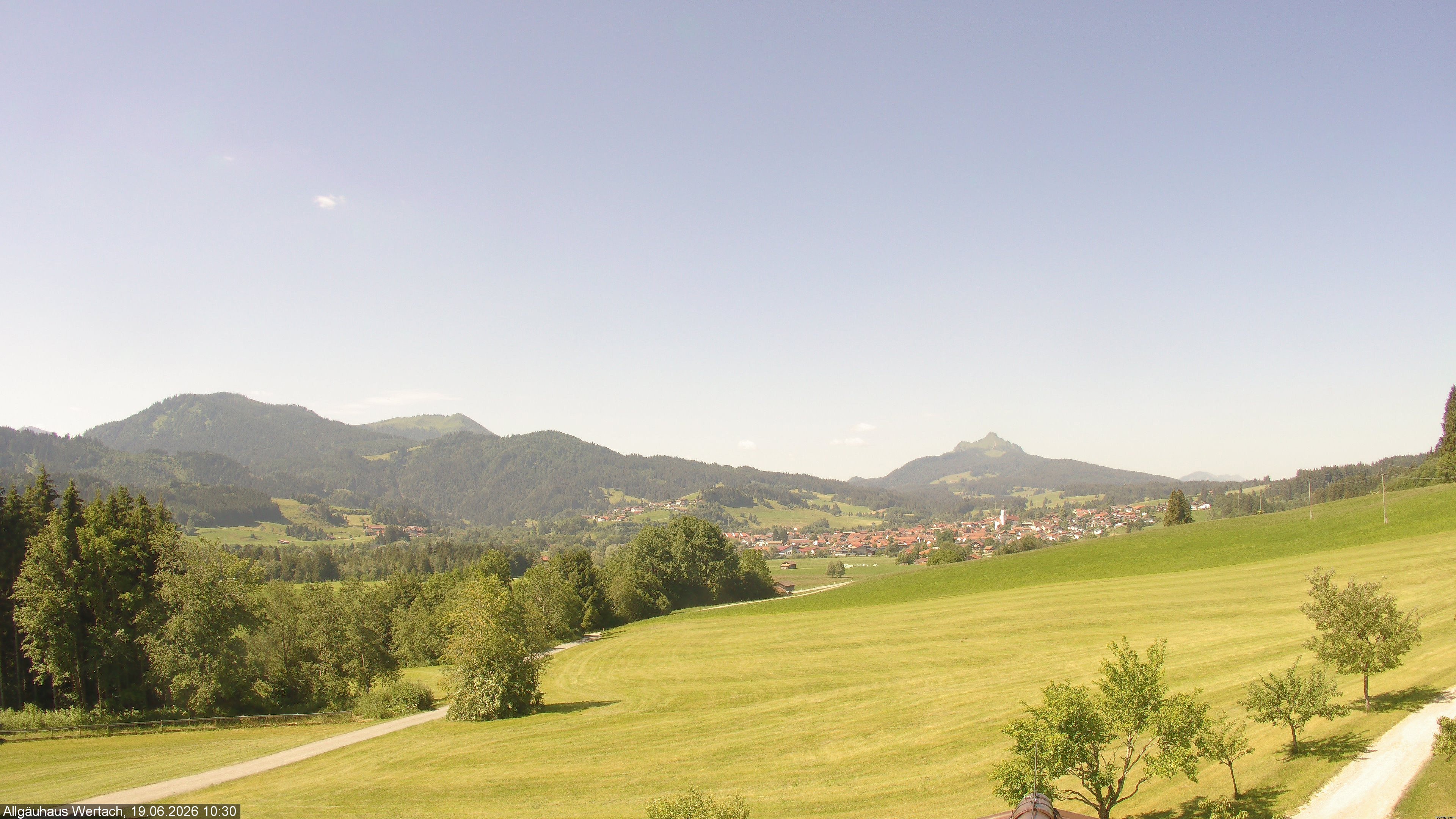 Archived image Webcam Have a look at the charming valley Wertach