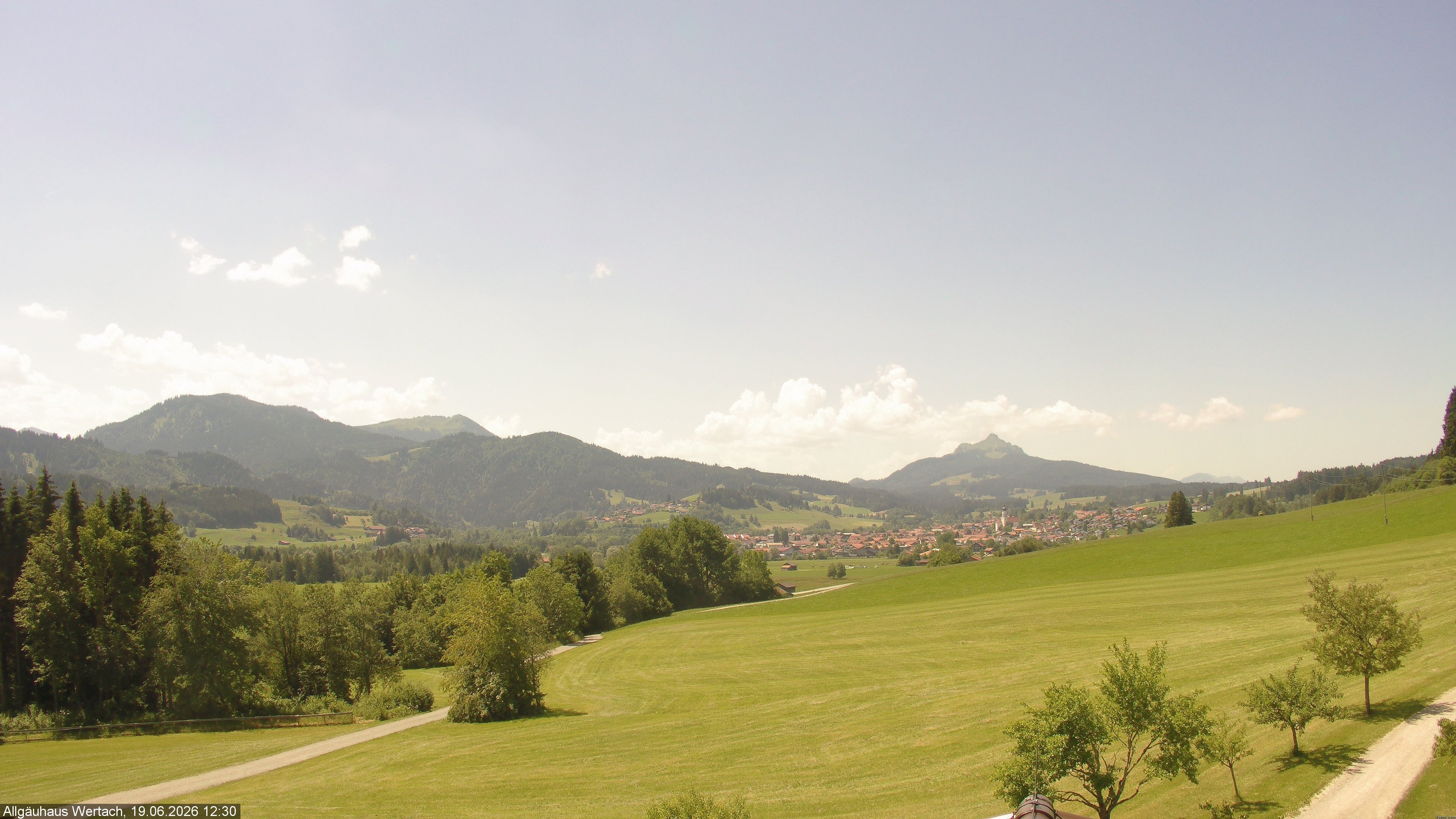 Archived image Webcam Have a look at the charming valley Wertach
