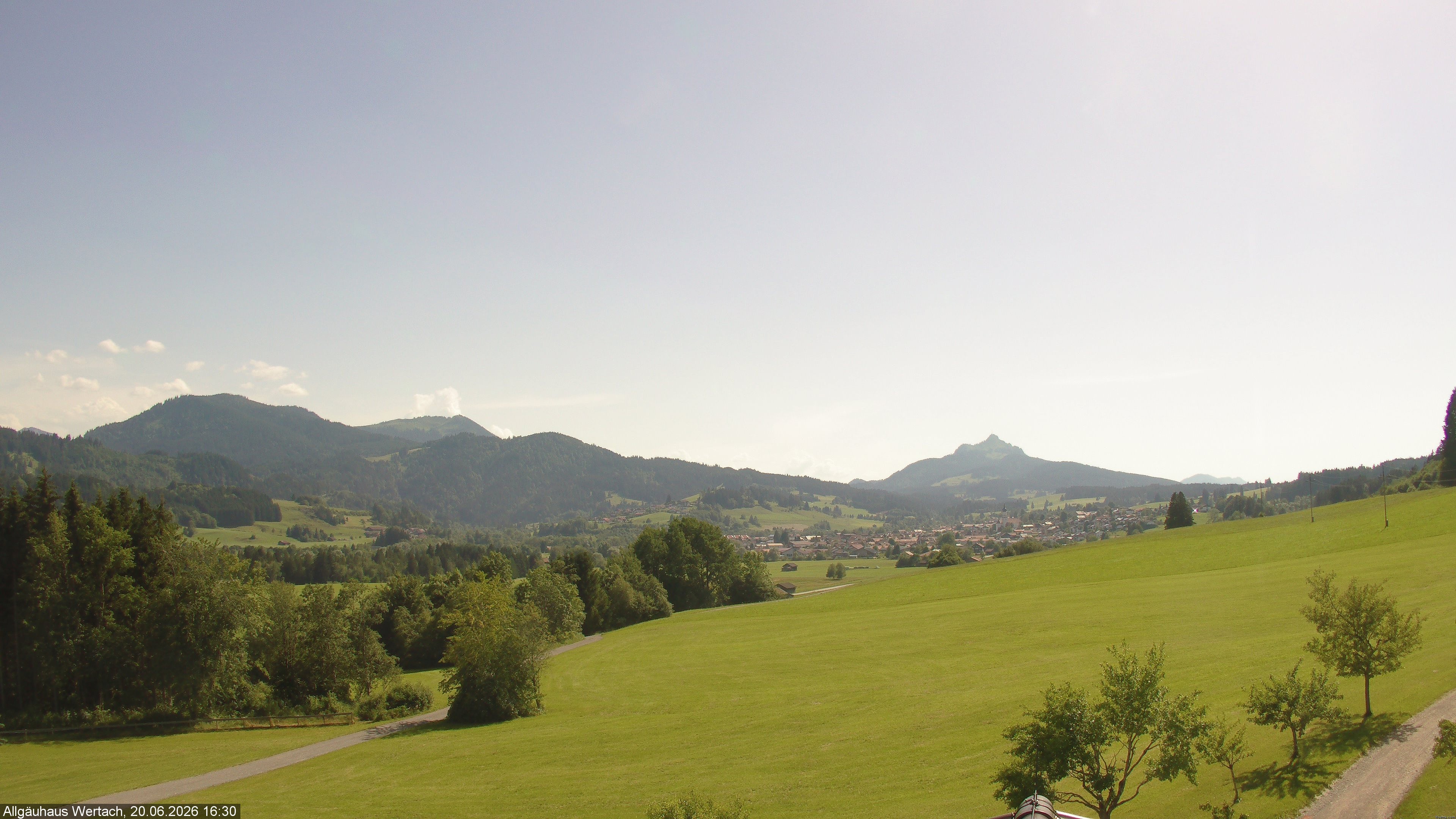 Archived image Webcam Have a look at the charming valley Wertach