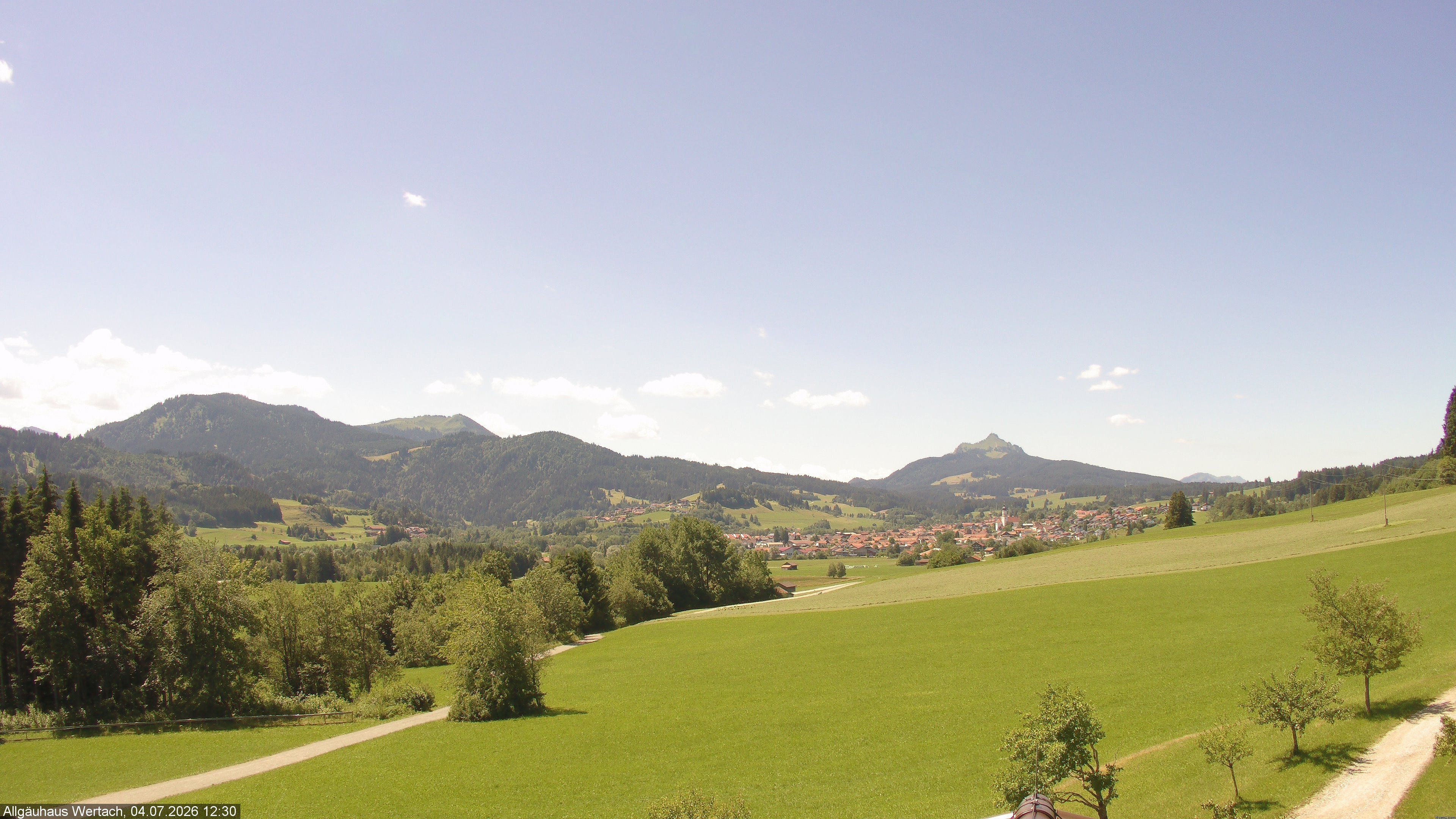 Archiv Foto Webcam Wertach - Allgäuhaus