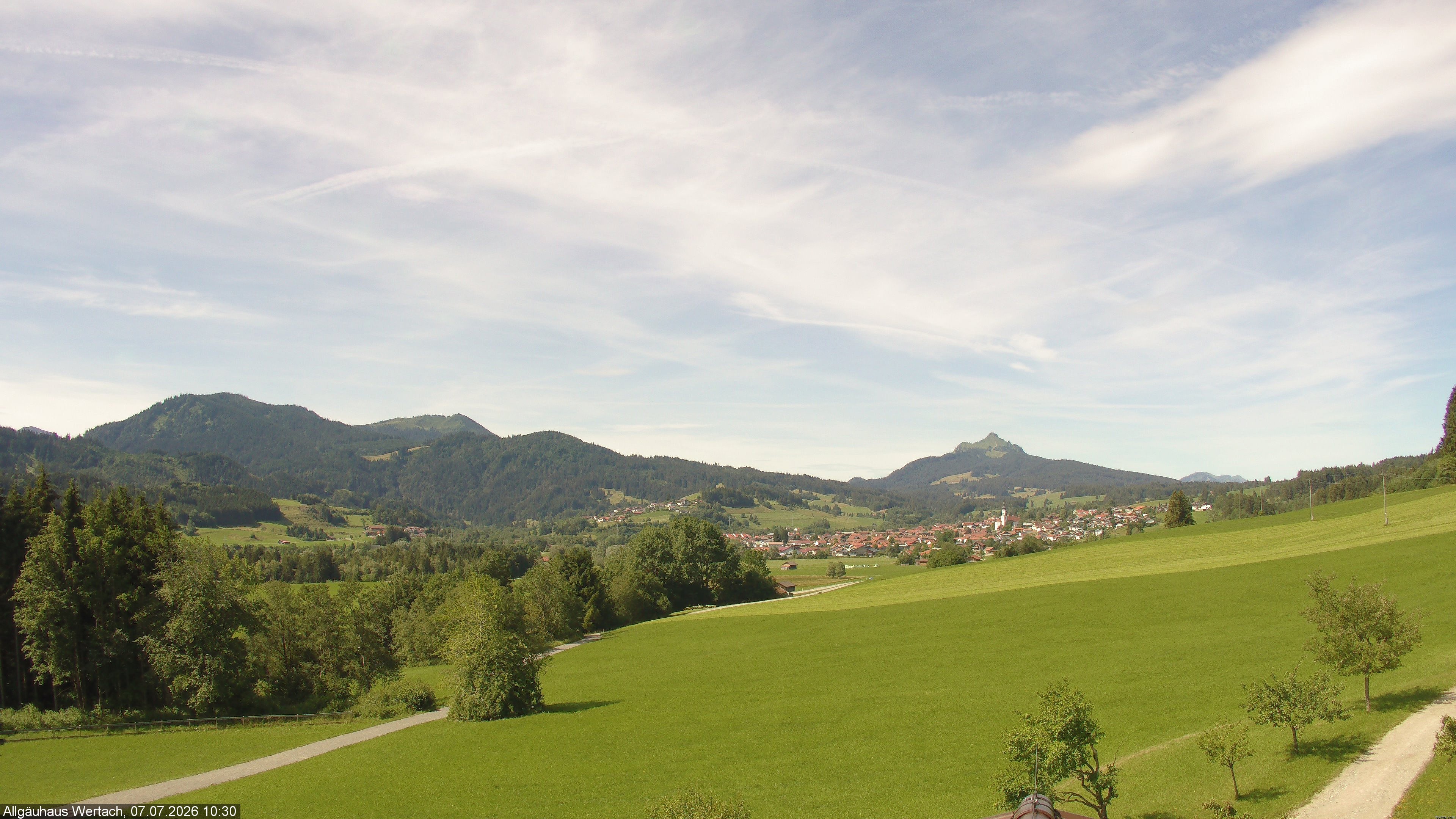 Archiv Foto Webcam Wertach - Allgäuhaus