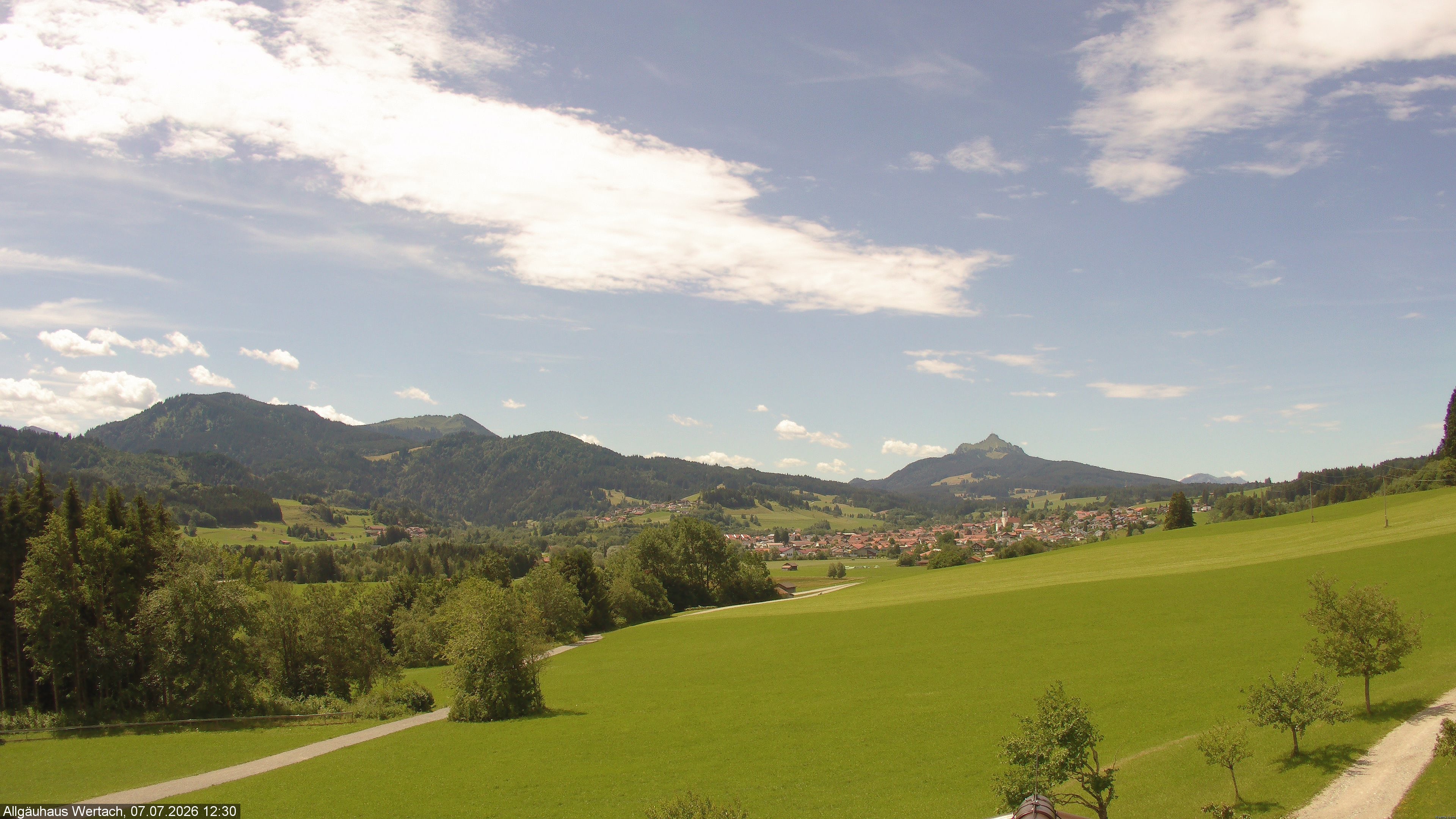 Archiv Foto Webcam Wertach - Allgäuhaus