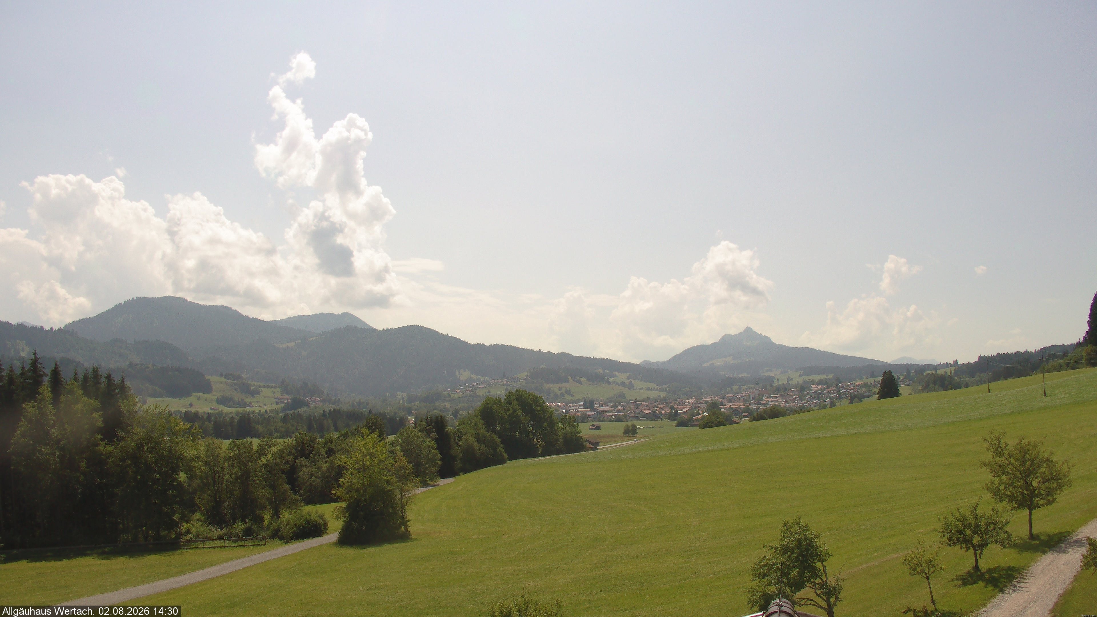 Archived image Webcam Have a look at the charming valley Wertach