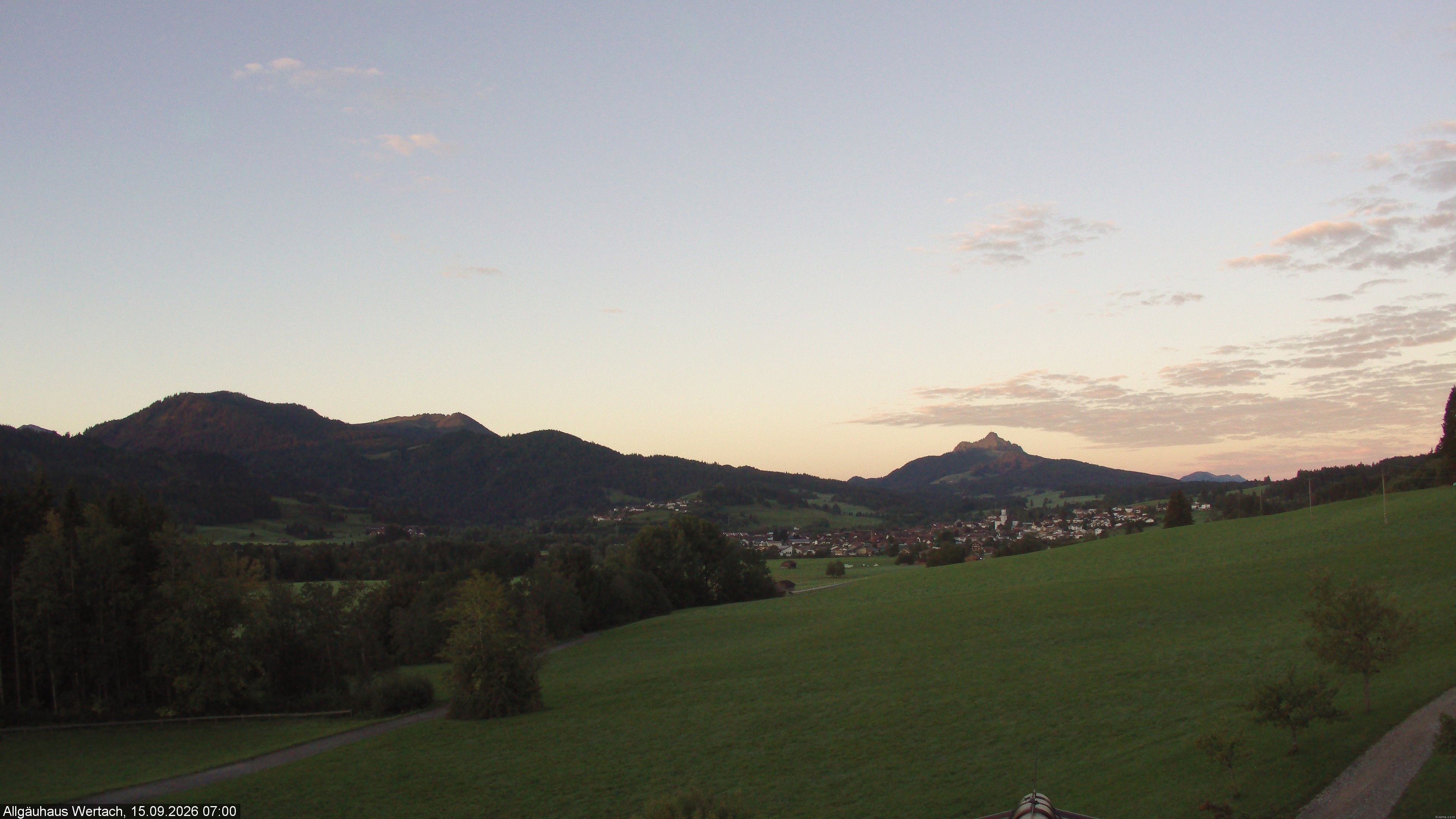 Archived image Webcam Have a look at the charming valley Wertach