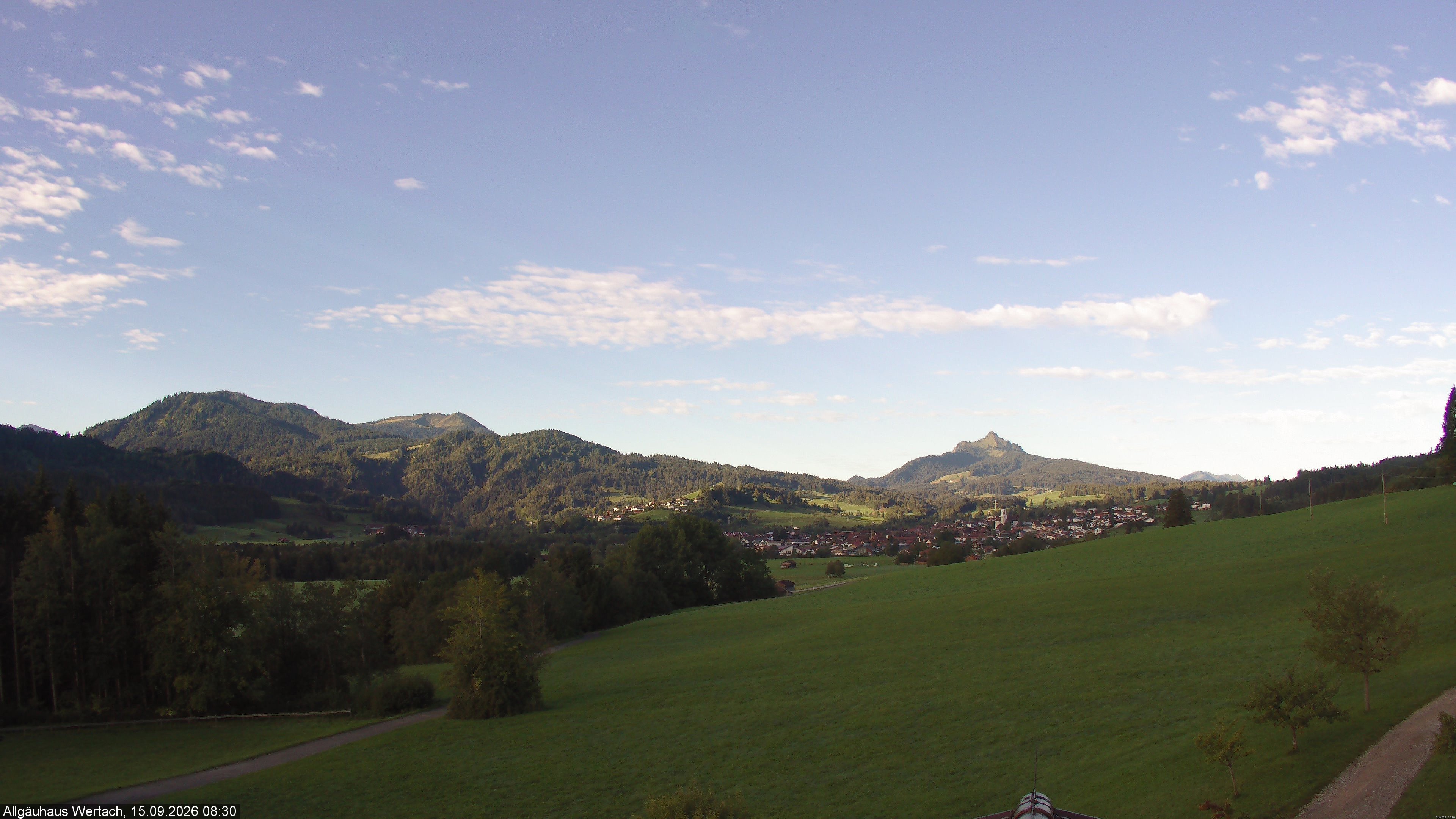 Archived image Webcam Have a look at the charming valley Wertach