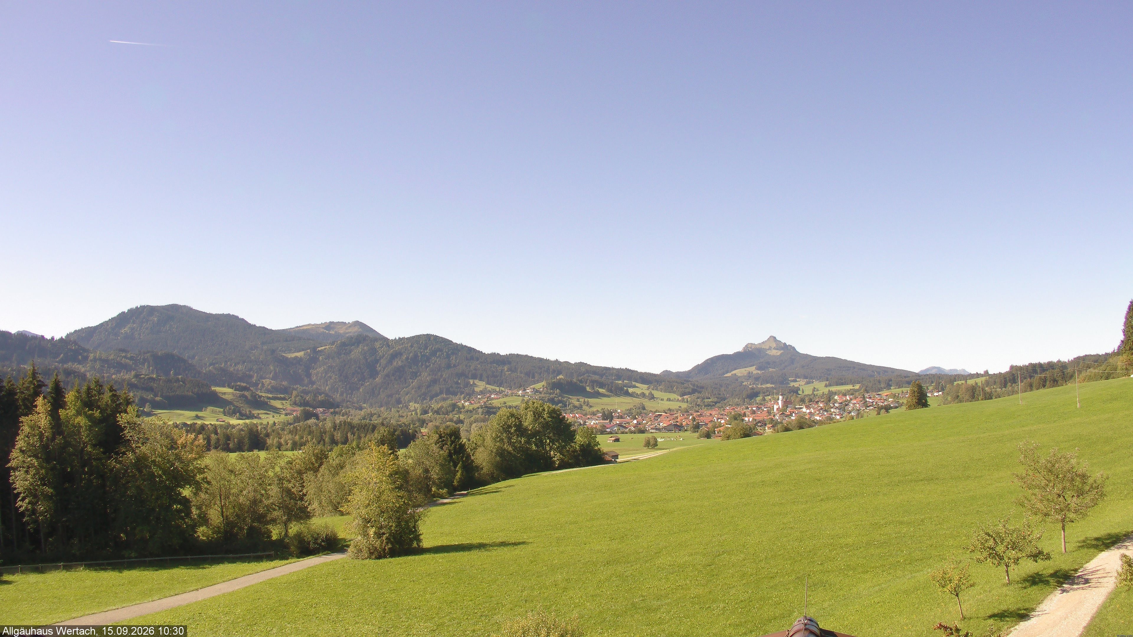 Archived image Webcam Have a look at the charming valley Wertach