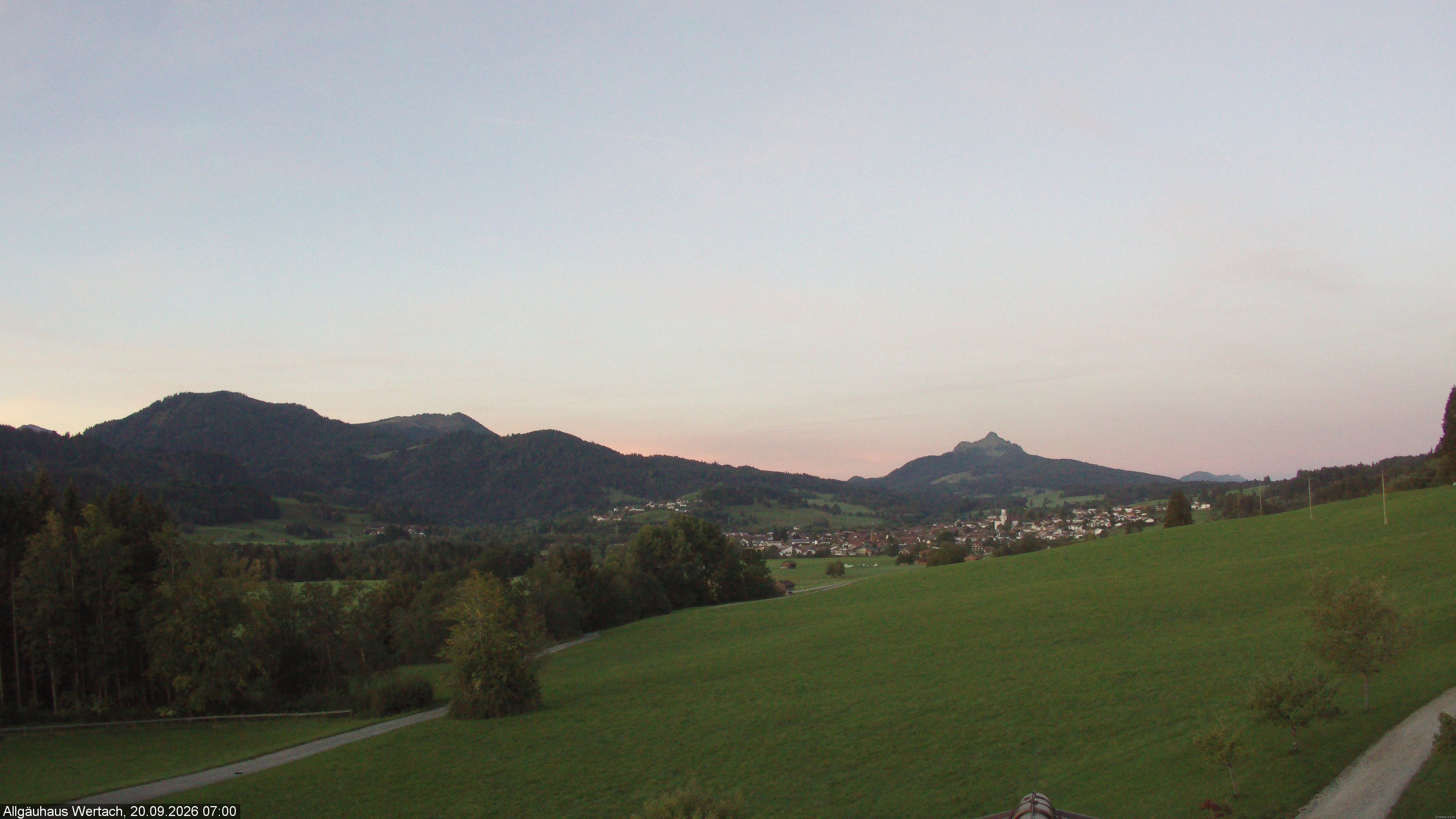 Archived image Webcam Have a look at the charming valley Wertach