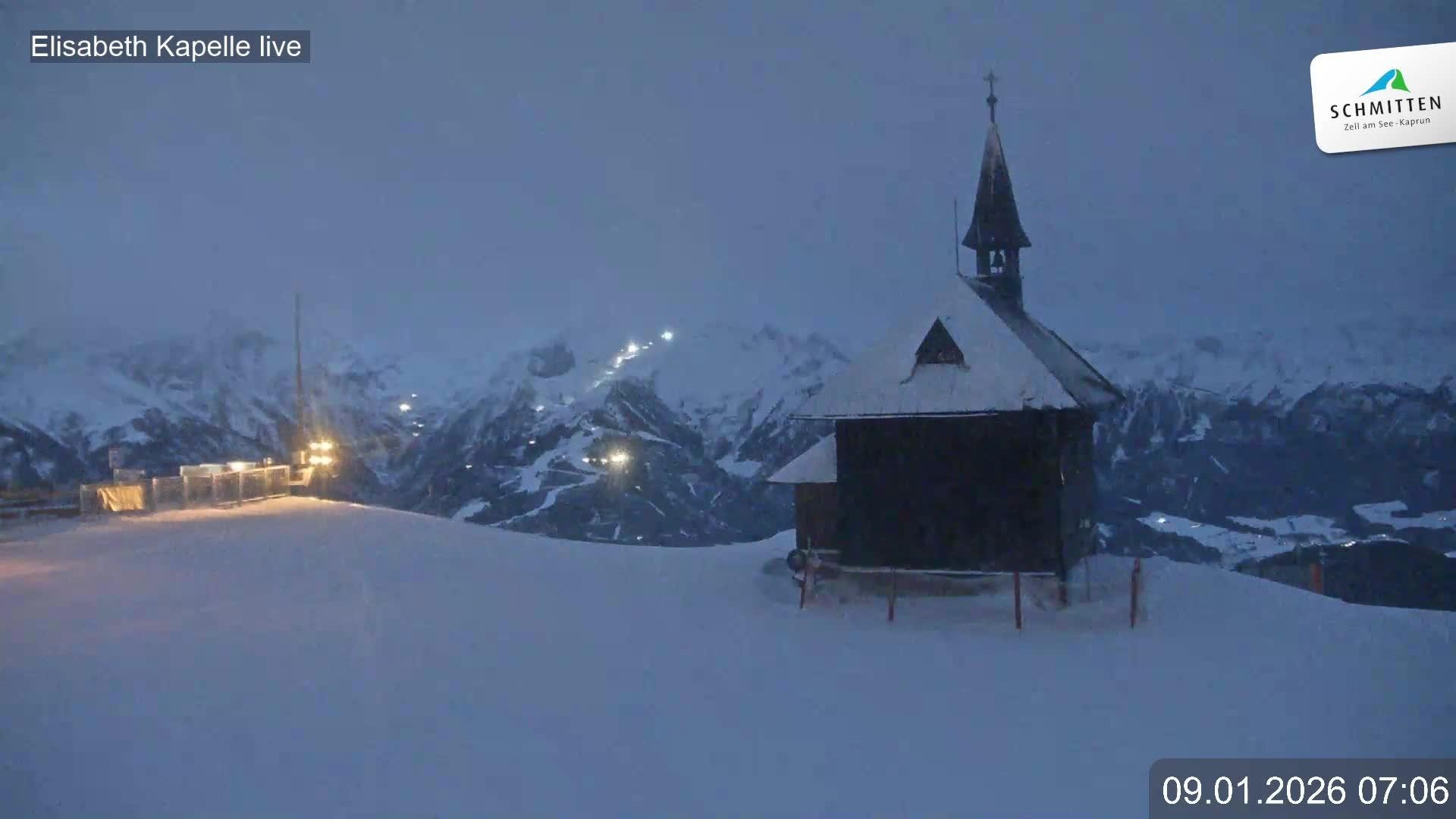 Archiv Foto Webcam Aussicht auf die Schmitten Kapelle