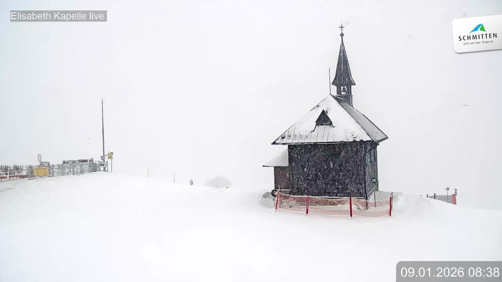 Archiv Foto Webcam Aussicht auf die Schmitten Kapelle
