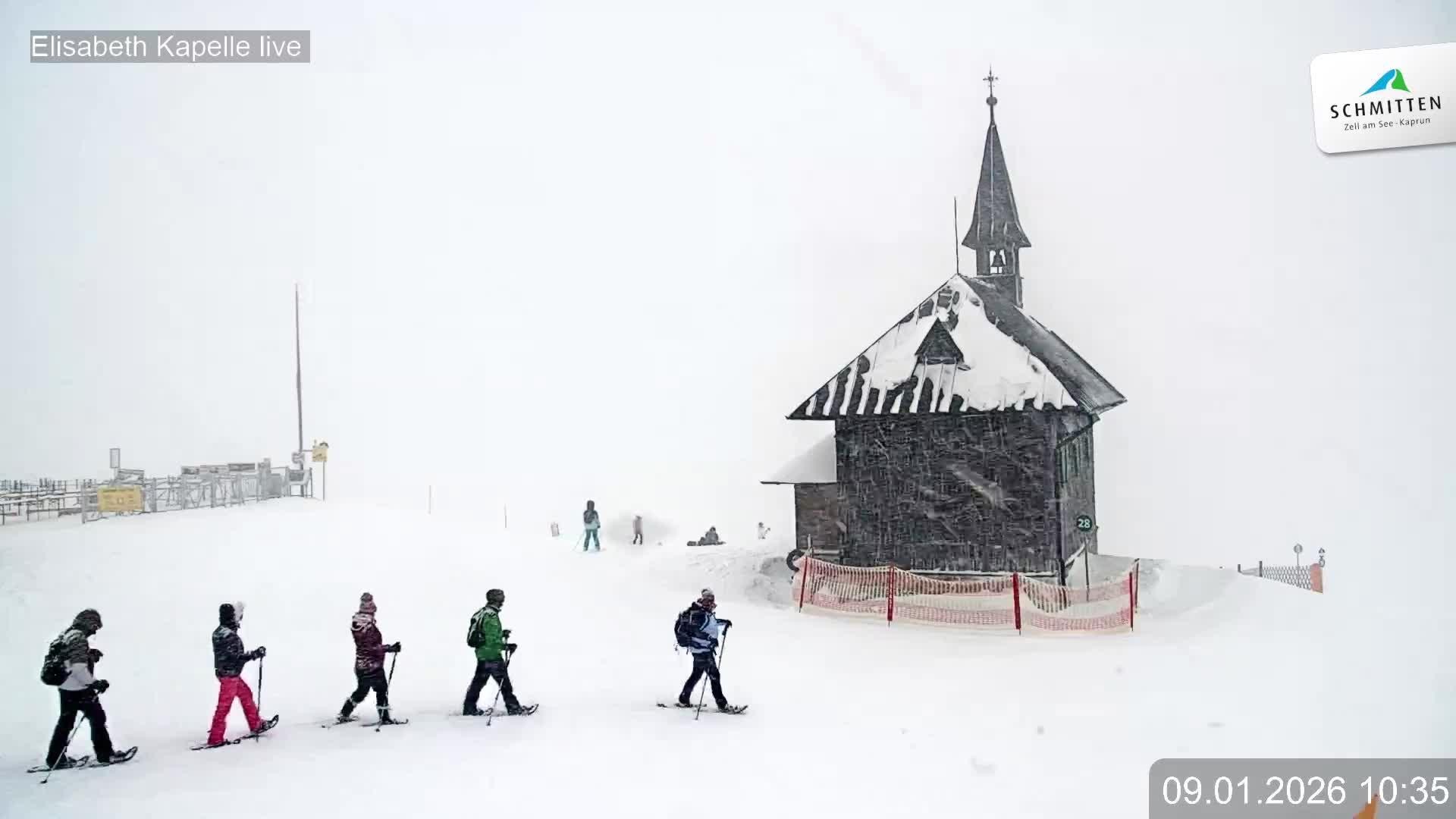 Archiv Foto Webcam Aussicht auf die Schmitten Kapelle