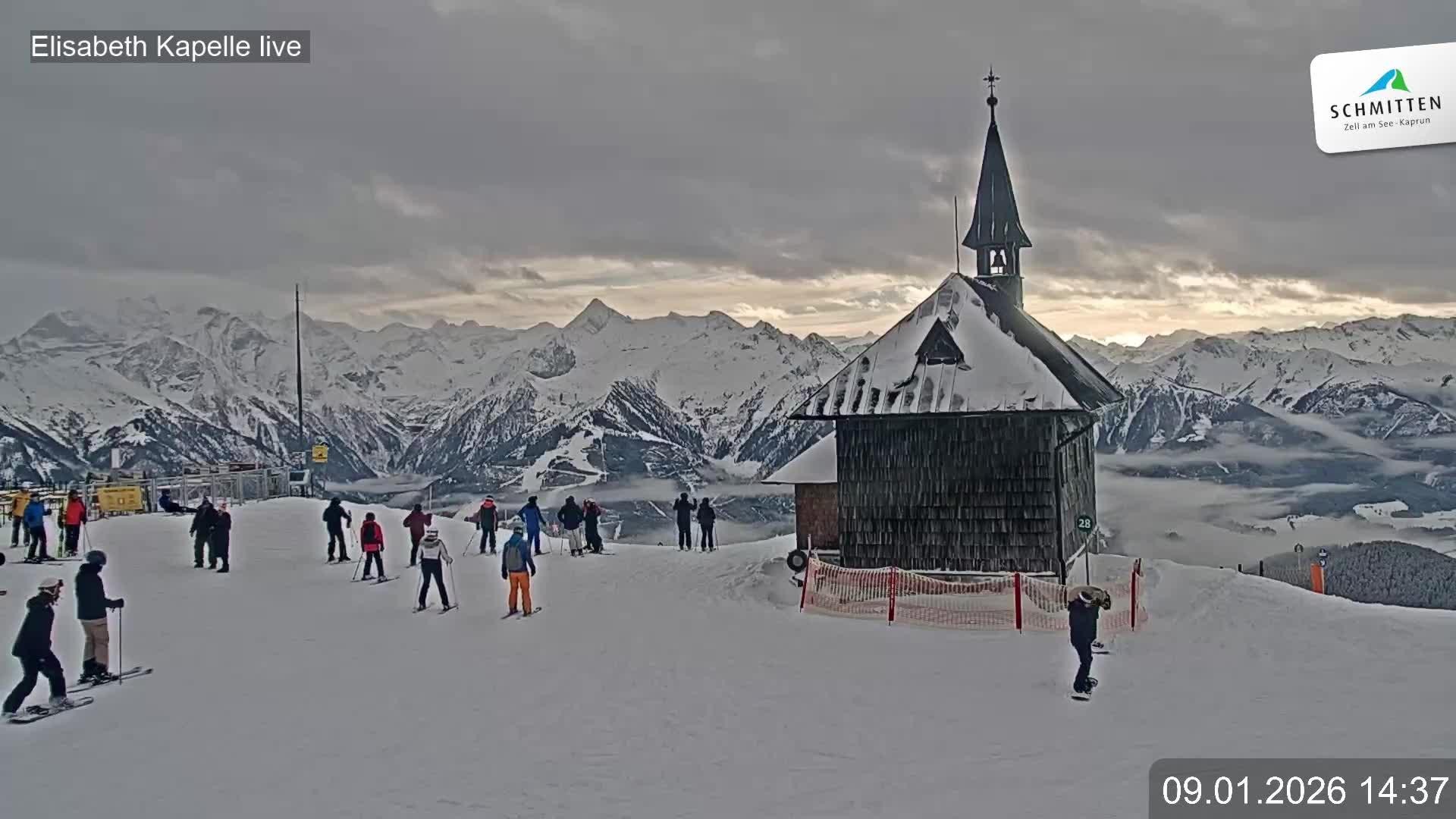 Archiv Foto Webcam Aussicht auf die Schmitten Kapelle