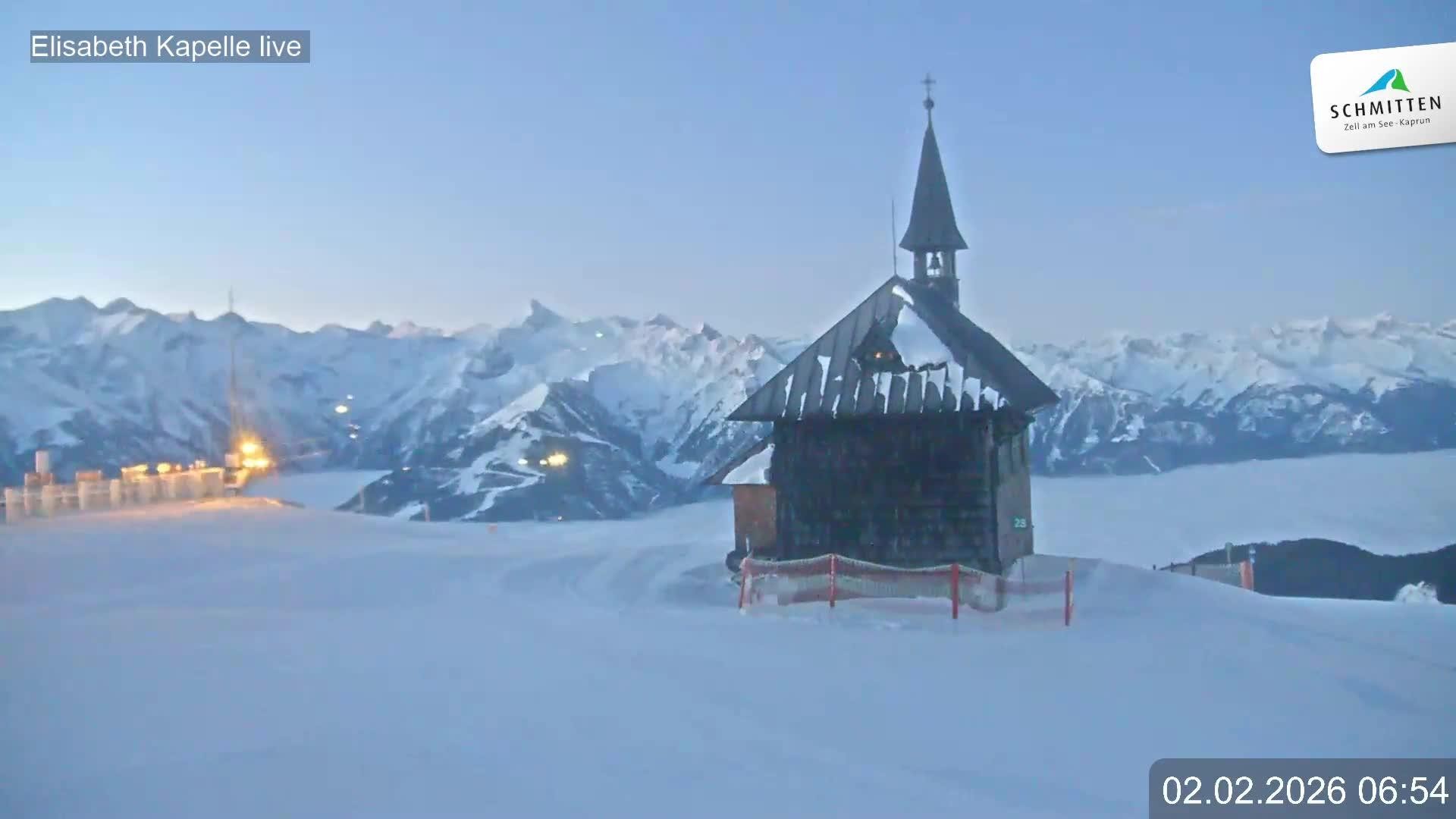 Archiv Foto Webcam Aussicht auf die Schmitten Kapelle