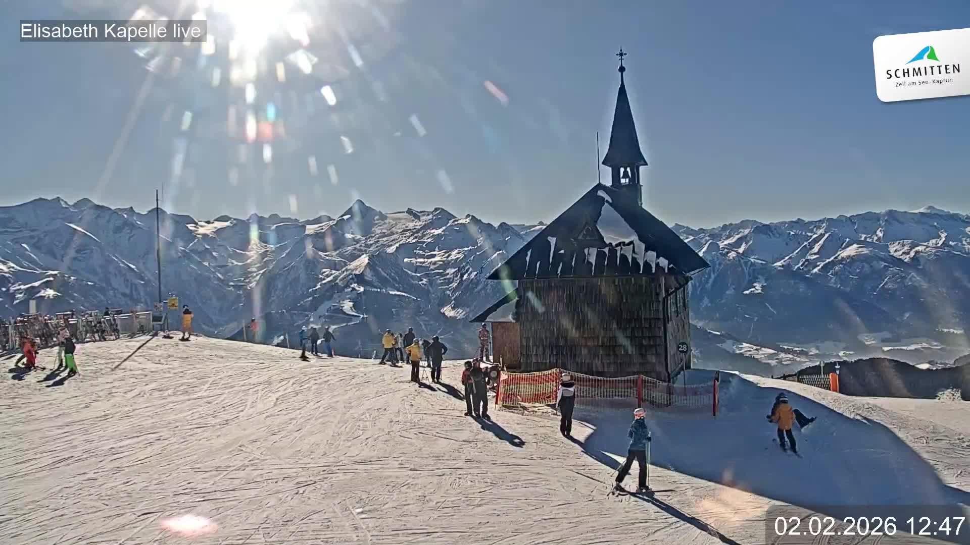 Archiv Foto Webcam Aussicht auf die Schmitten Kapelle