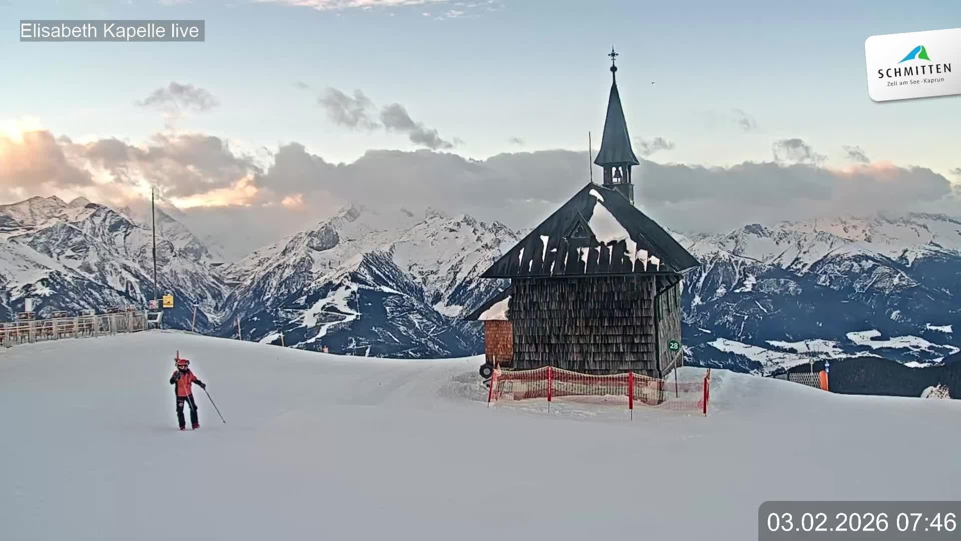 Archiv Foto Webcam Aussicht auf die Schmitten Kapelle