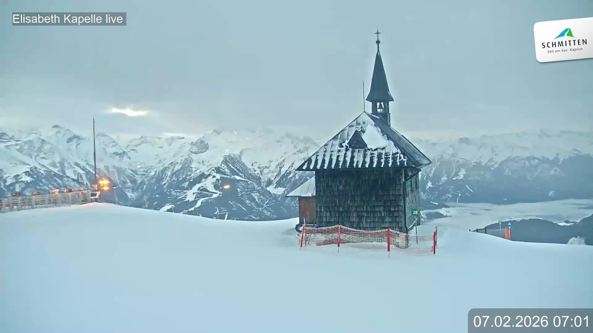 Archived image Webcam View Chapel Schmitten