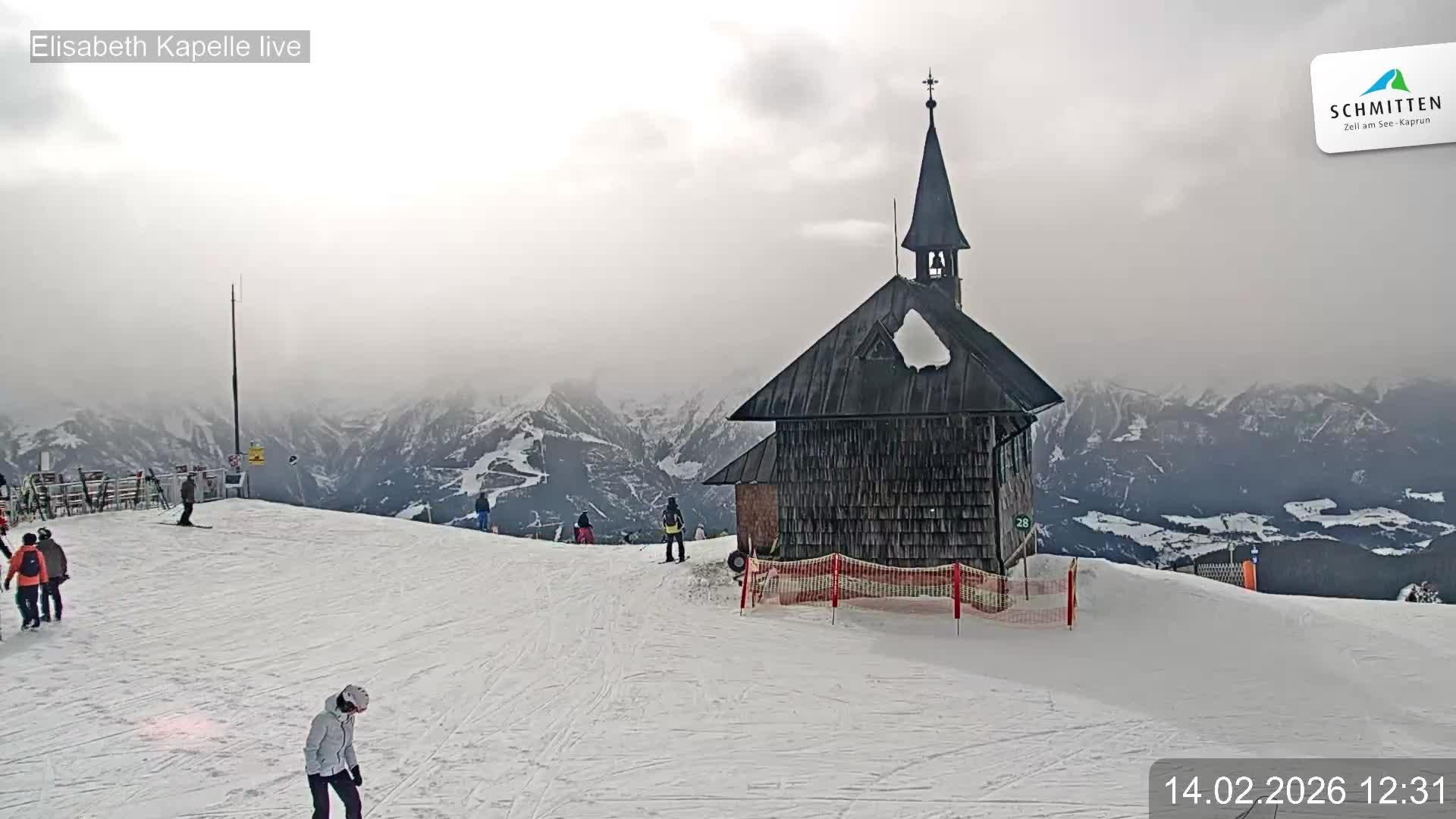 Archiv Foto Webcam Aussicht auf die Schmitten Kapelle