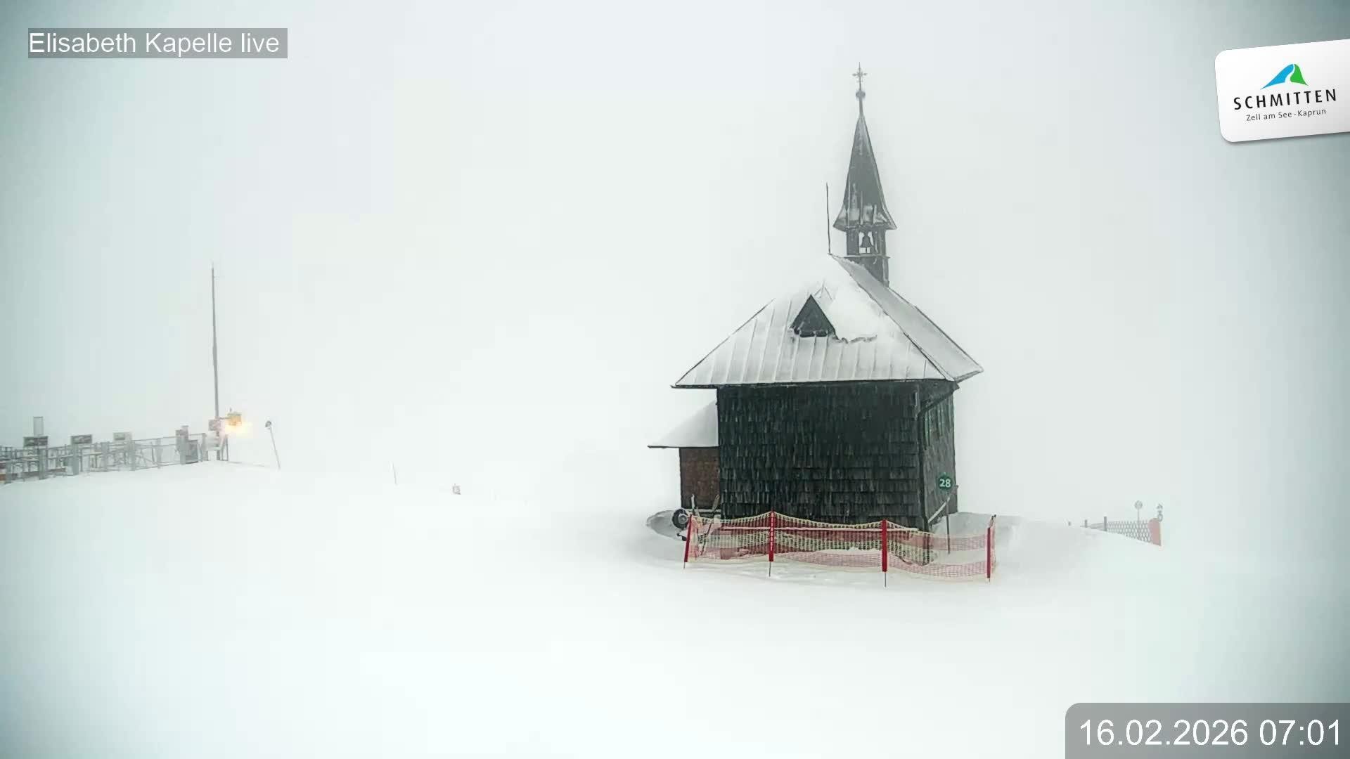 Archiv Foto Webcam Aussicht auf die Schmitten Kapelle