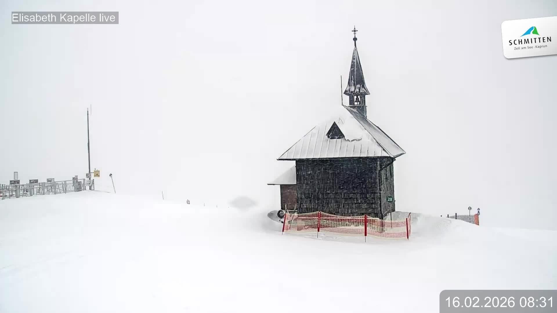 Archiv Foto Webcam Aussicht auf die Schmitten Kapelle